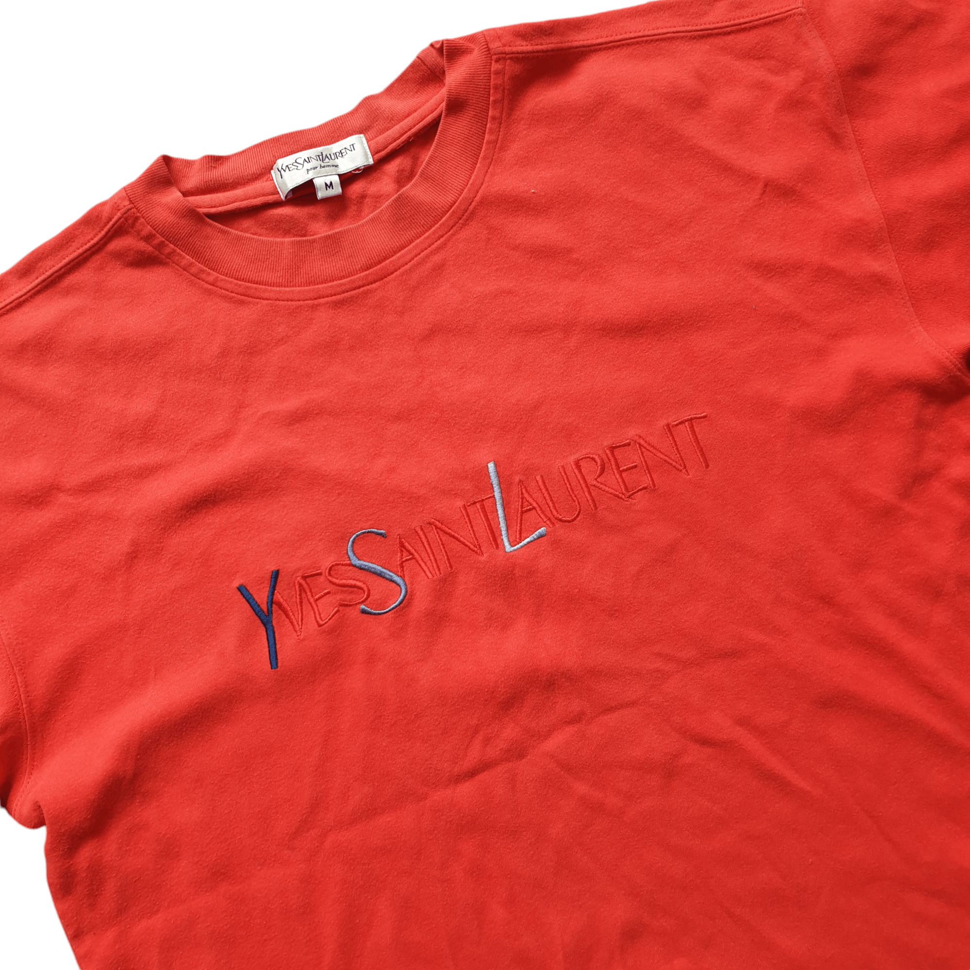 Yves Saint Laurent Vintage YSL Big Spellout T Shirt Size US S / EU 44-46 / 1 - 3 Thumbnail