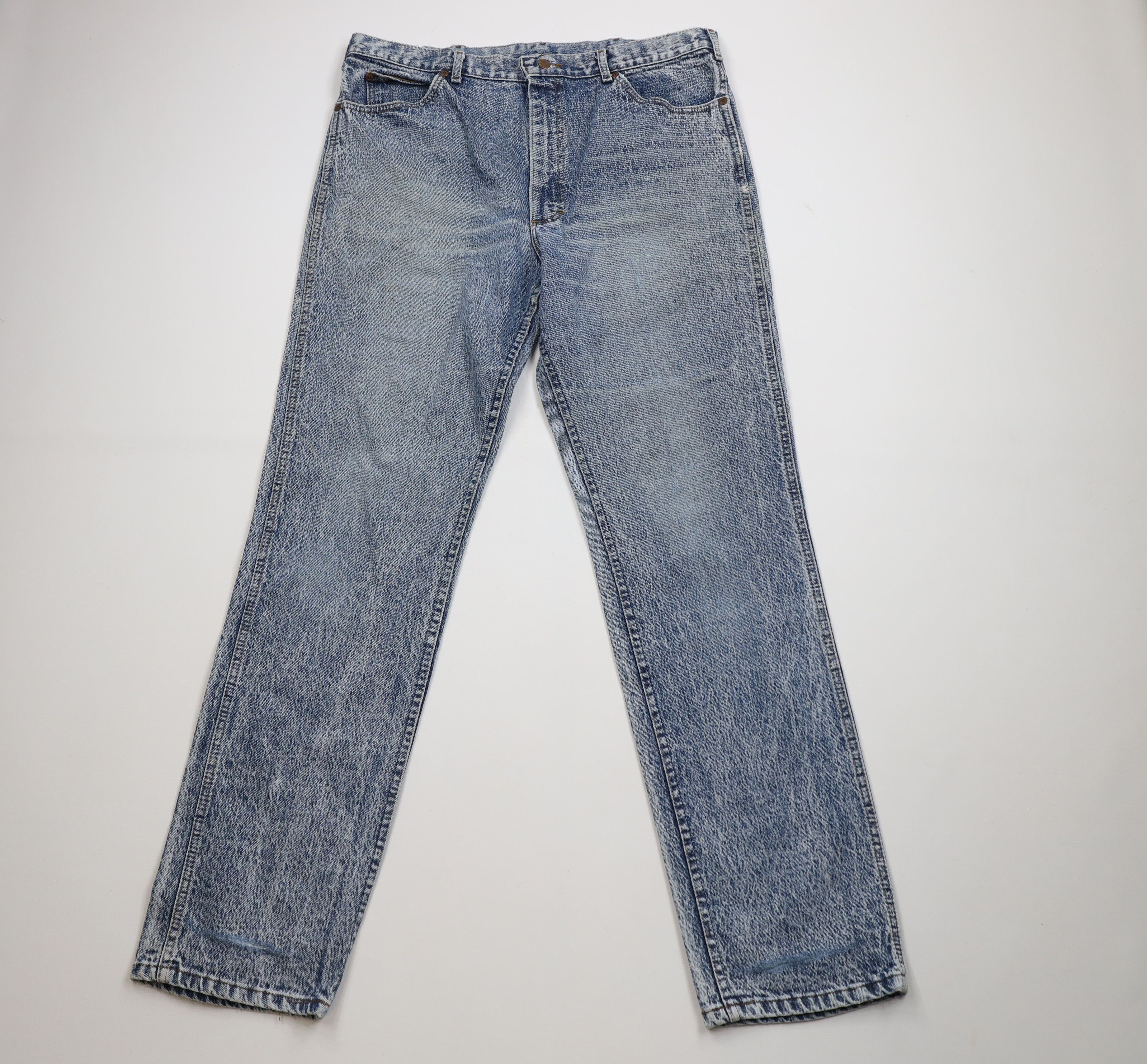 Lee Vintage 90s Lee Acid Wash Straight Leg Denim Jeans USA Size US 38 / EU 54 - 1 Thumbnail