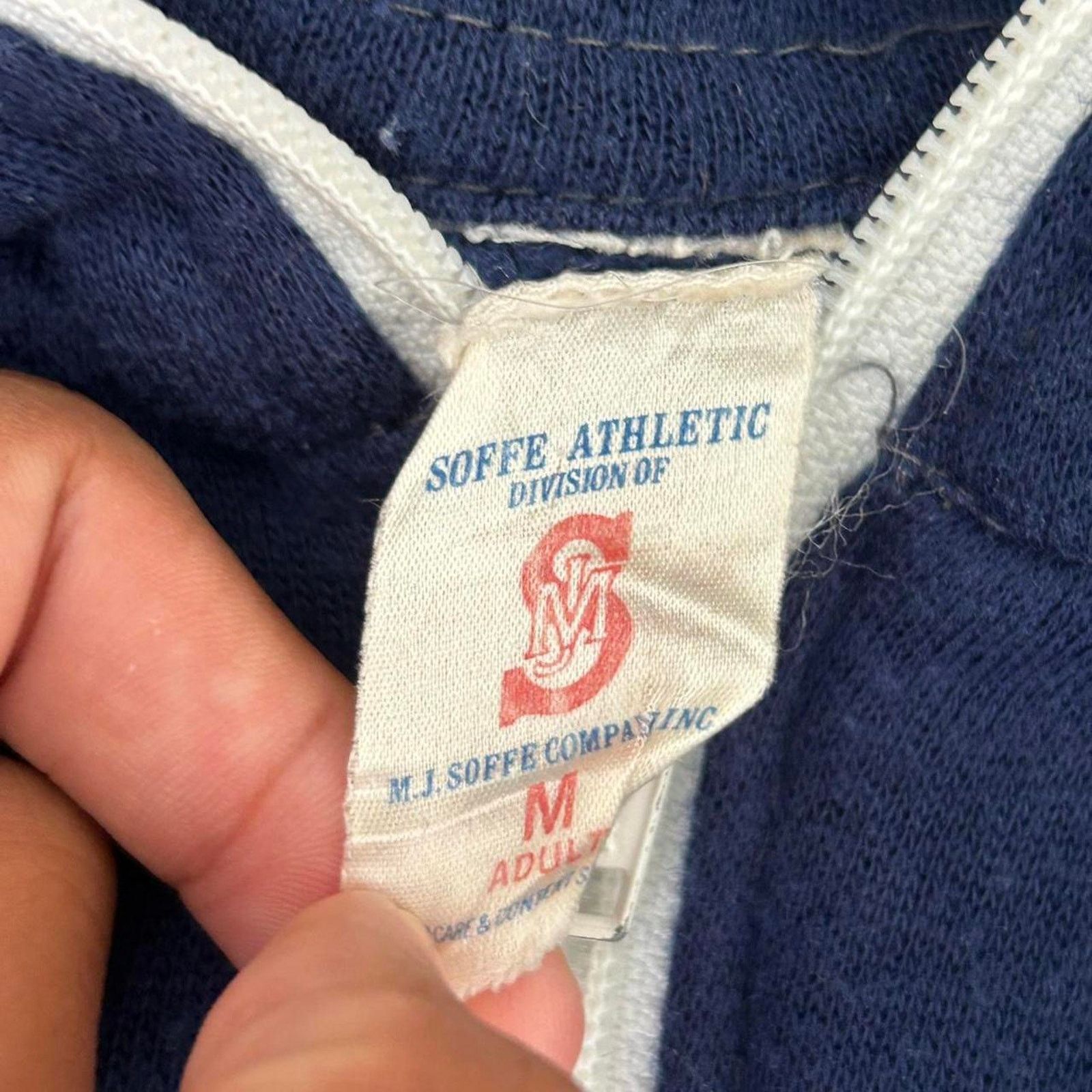 Vintage Vintage 80s Delta Nu Alpha Blue Fraternity Jacket. Sz M Size US M / EU 48-50 / 2 - 4 Thumbnail