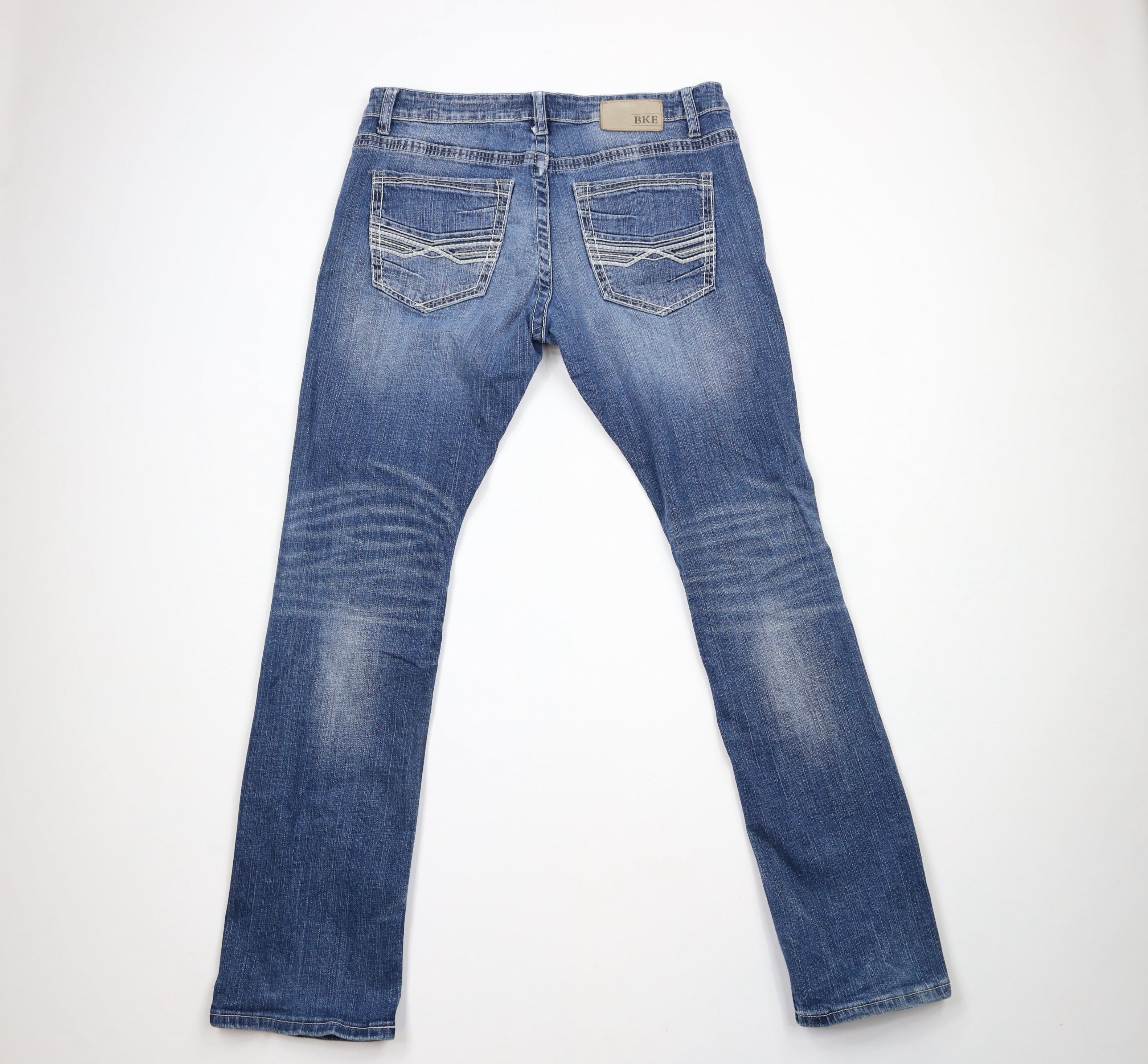 Vintage Buckle BKE Denim Stretch Jake Straight Leg Denim Jeans Size US 36 / EU 52 - 9 Thumbnail