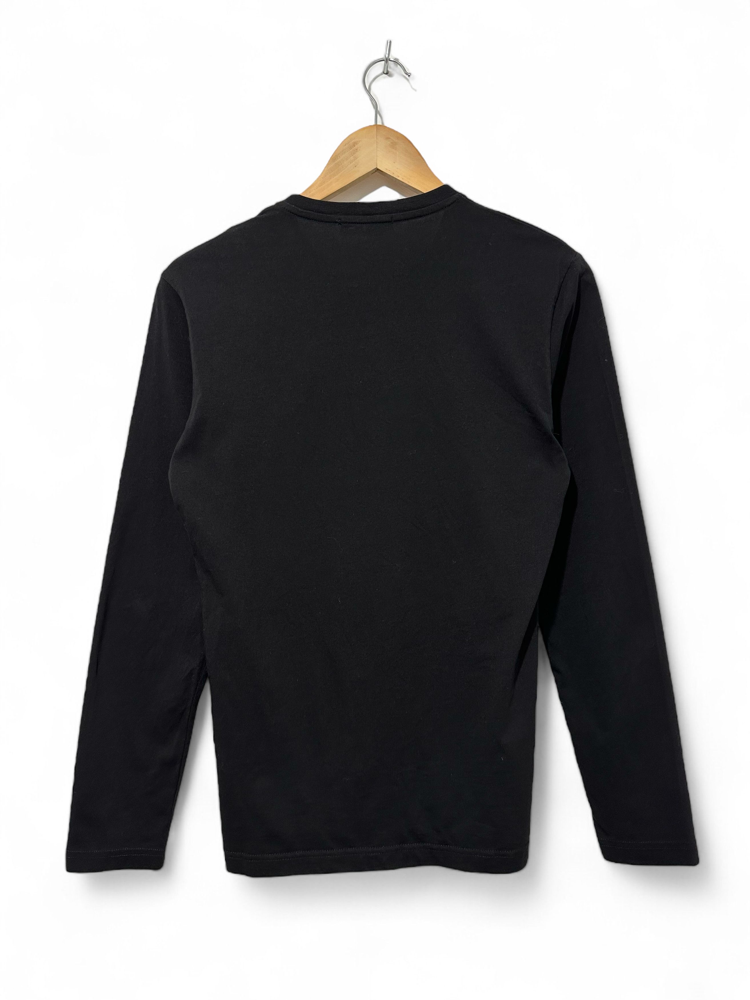 Versace × Versace Jeans Couture Versace Jeans Black Big Logo Long Sleeve Top (XS) Size US XS / EU 42 / 0 - 4 Thumbnail
