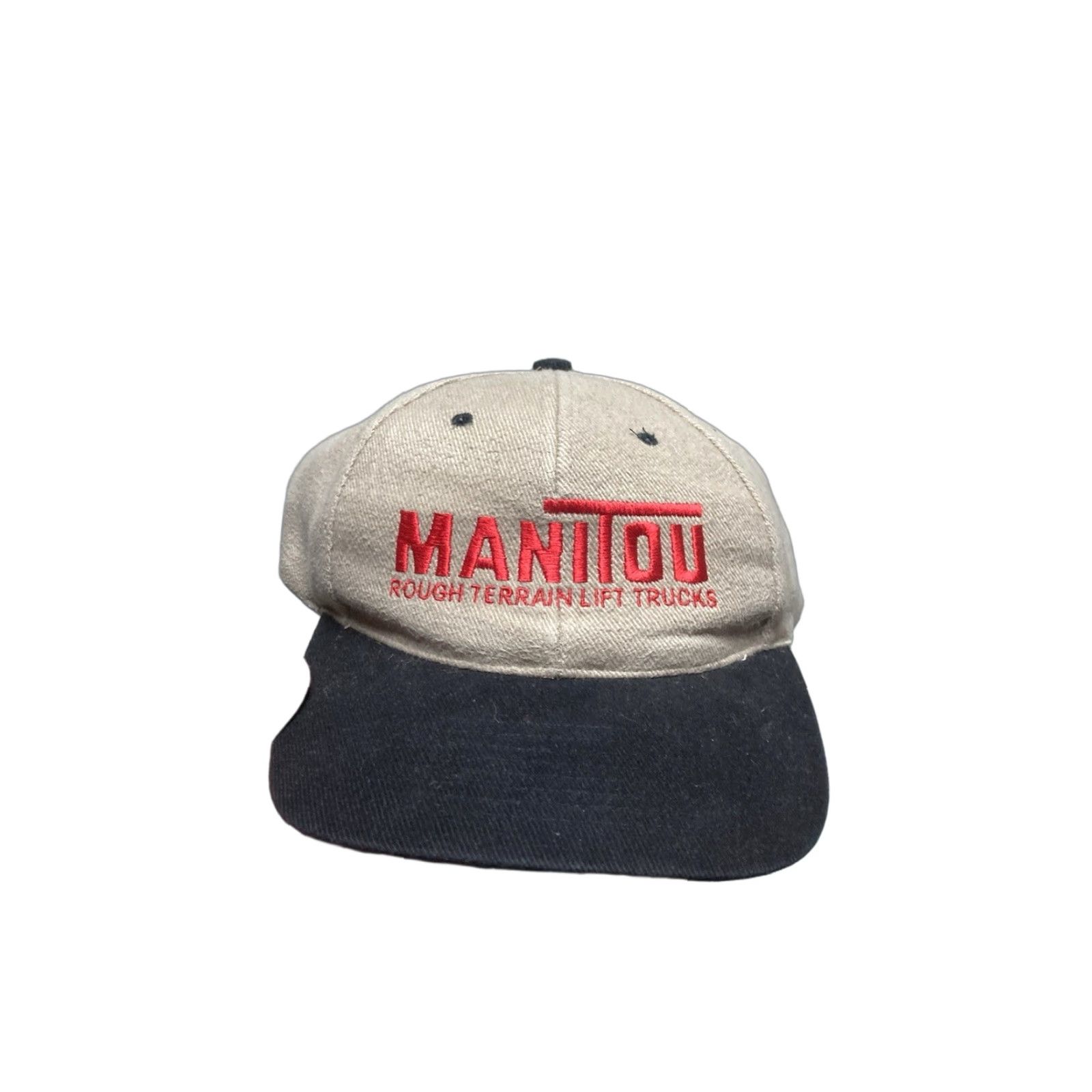 Vintage VINTAGE Manitou Strapback Hat Cap Adjustable Tan Beige Beige Men Adjustable Hat Cap Manitou Strapback Mens Size ONE SIZE - 1 Thumbnail