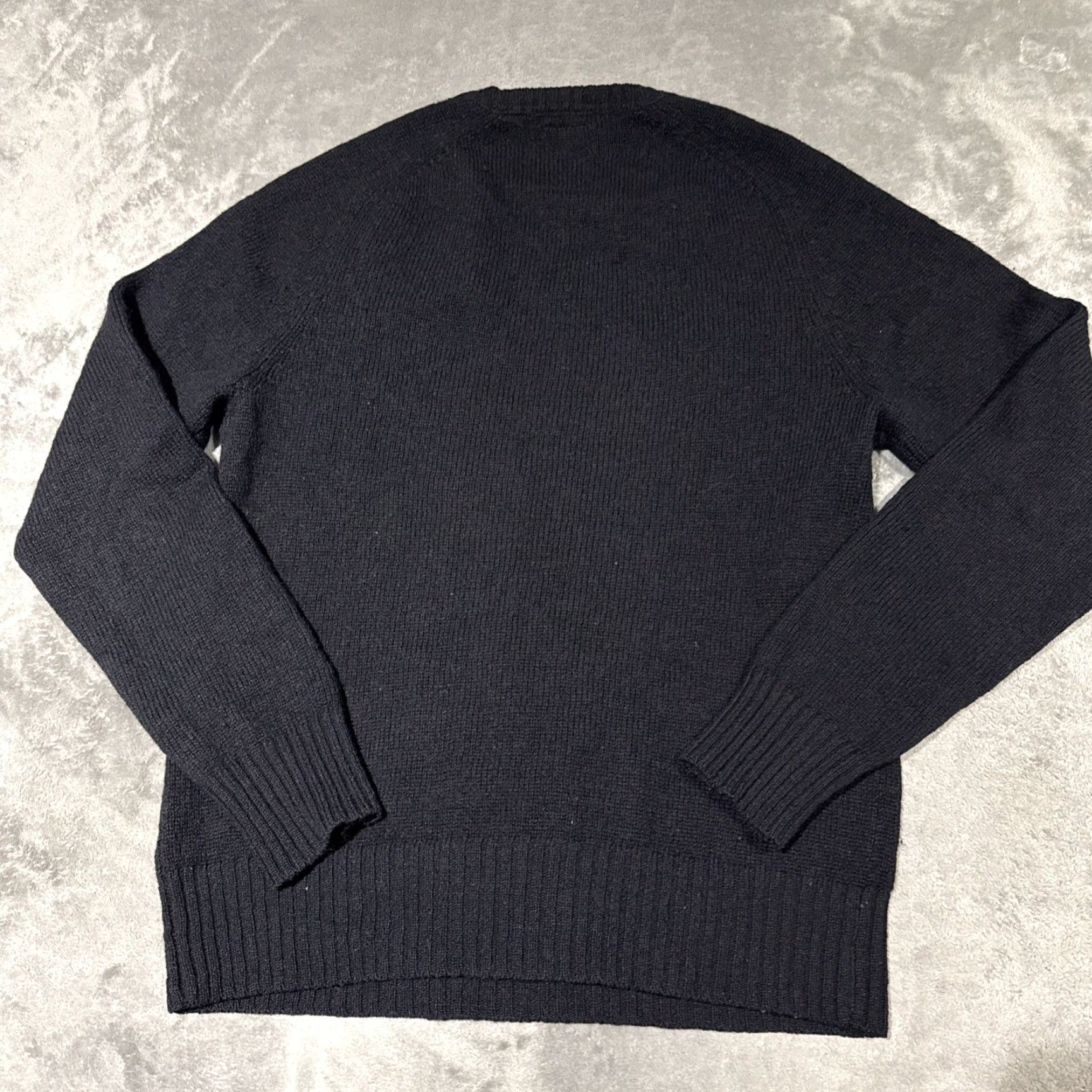 Vintage Aubin 100% Shetland Wool Sweater Mens Large Black Crewneck Jumper Size US L / EU 52-54 / 3 - 7 Thumbnail