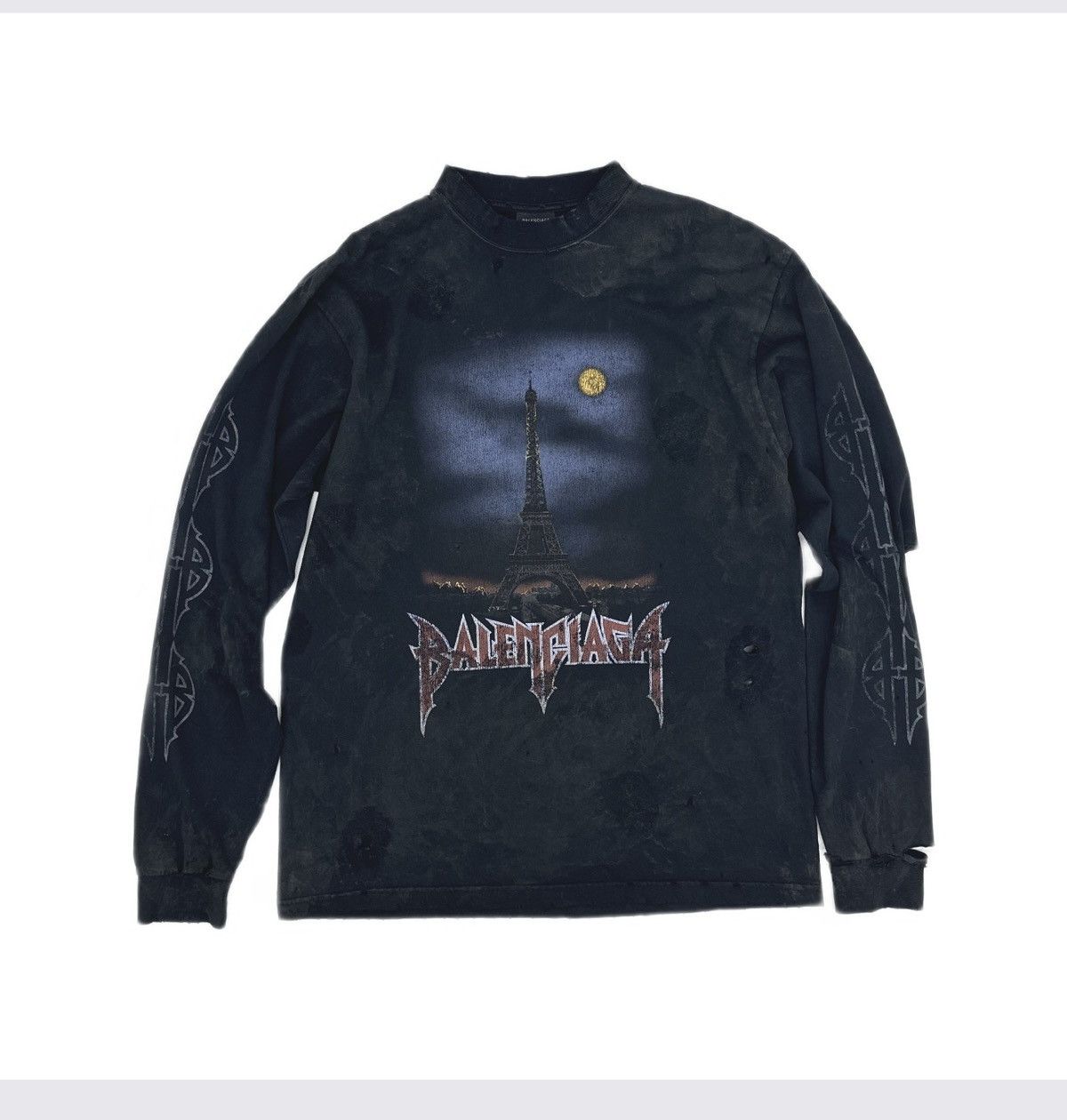 Balenciaga Balenciaga Paris Moon Long Sleeve T Shirts | Grailed