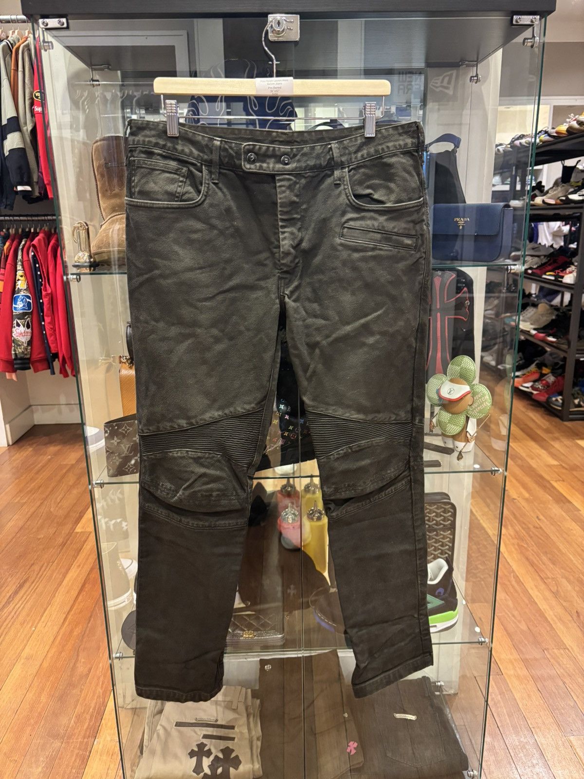 Polo Ralph Lauren Polo Ralph Lauren Moto Denim Jeans Size US 36 / EU 52 - 1 Thumbnail