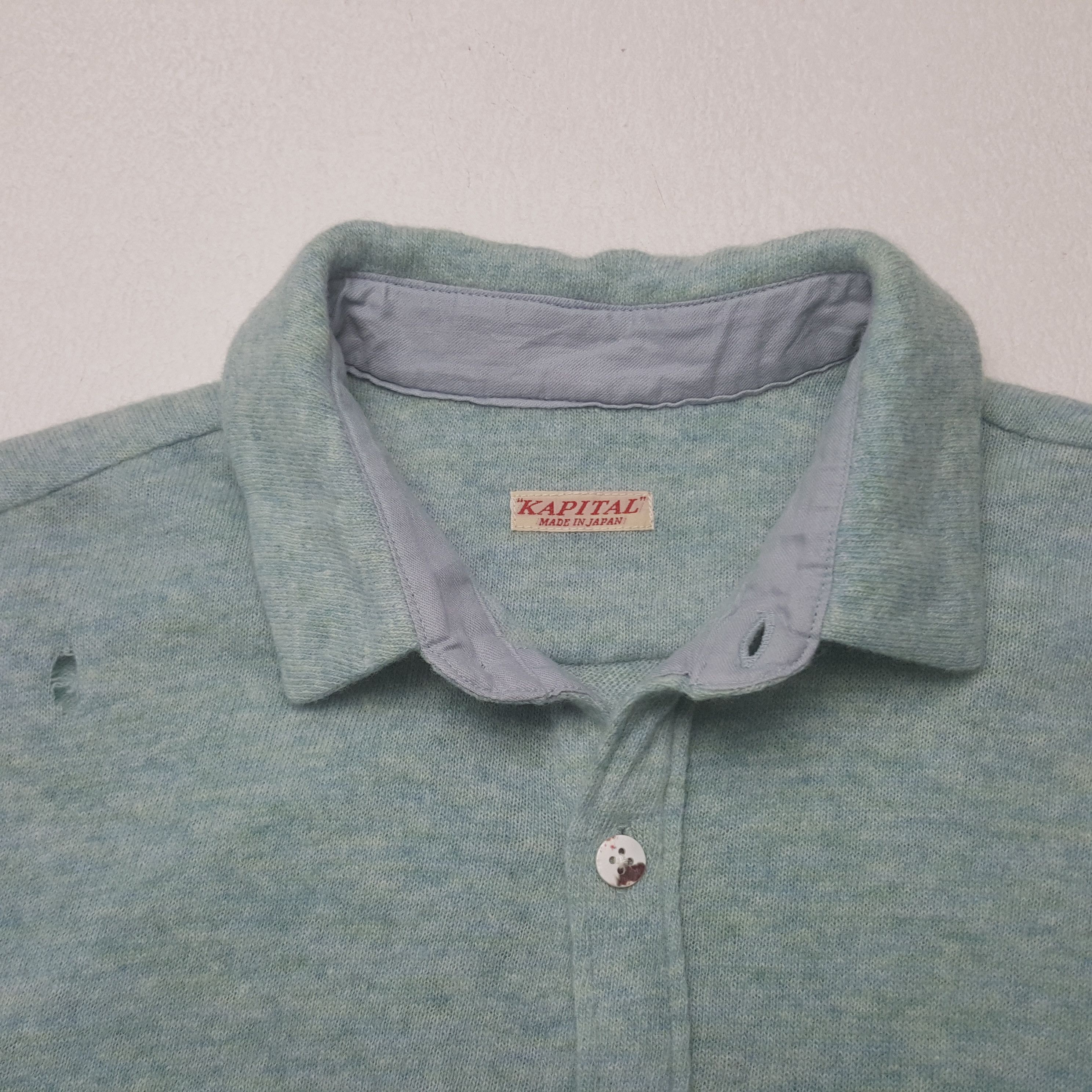 Japanese Brand × Kapital × Vintage Vintage Kapital Japanese Brand Skull Custom Shirt Button Up Size US L / EU 52-54 / 3 - 5 Thumbnail