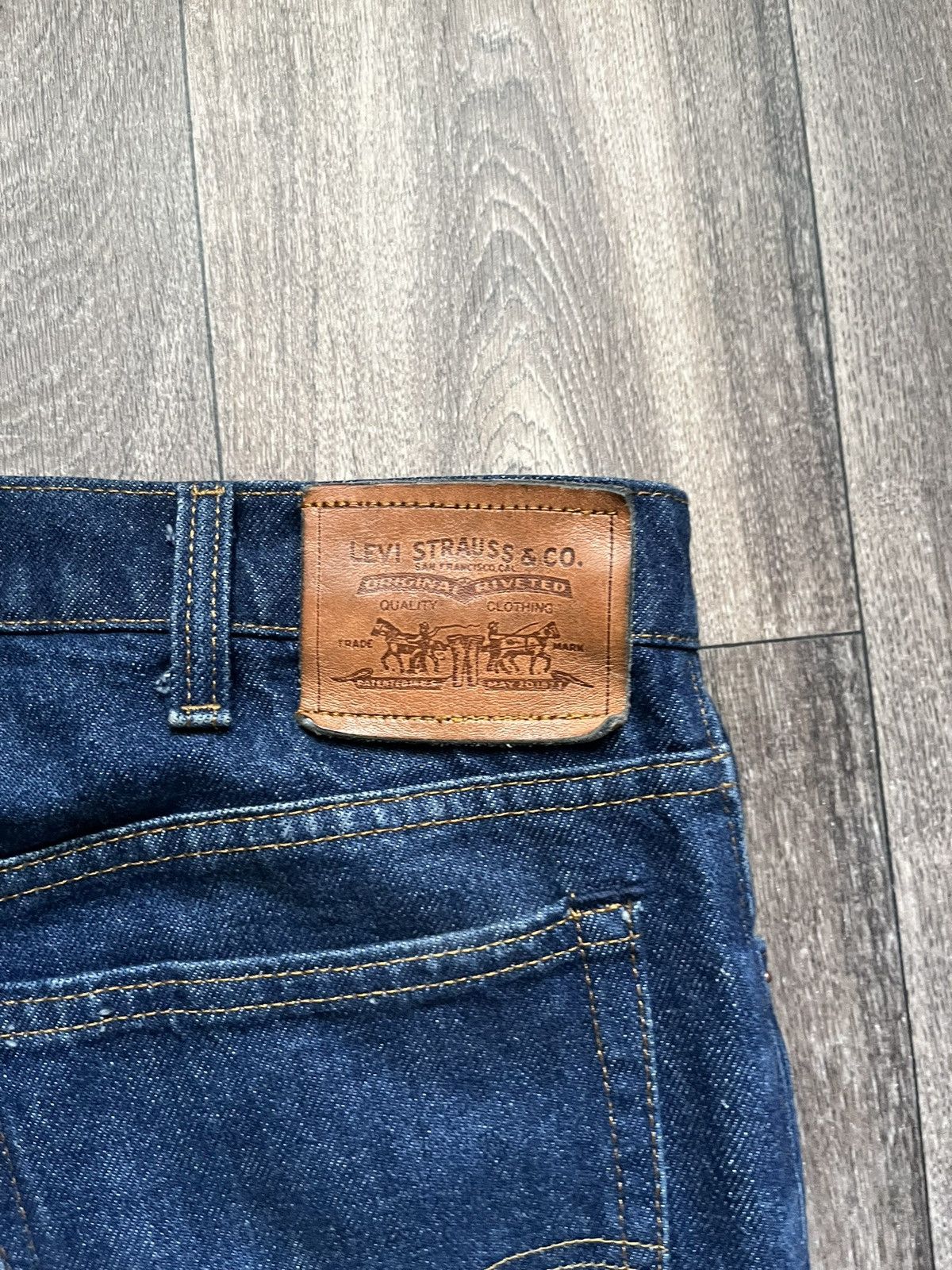 Levi's Vintage Levi's Leather Patch Jeans Size US 40 / EU 56 - 3 Thumbnail