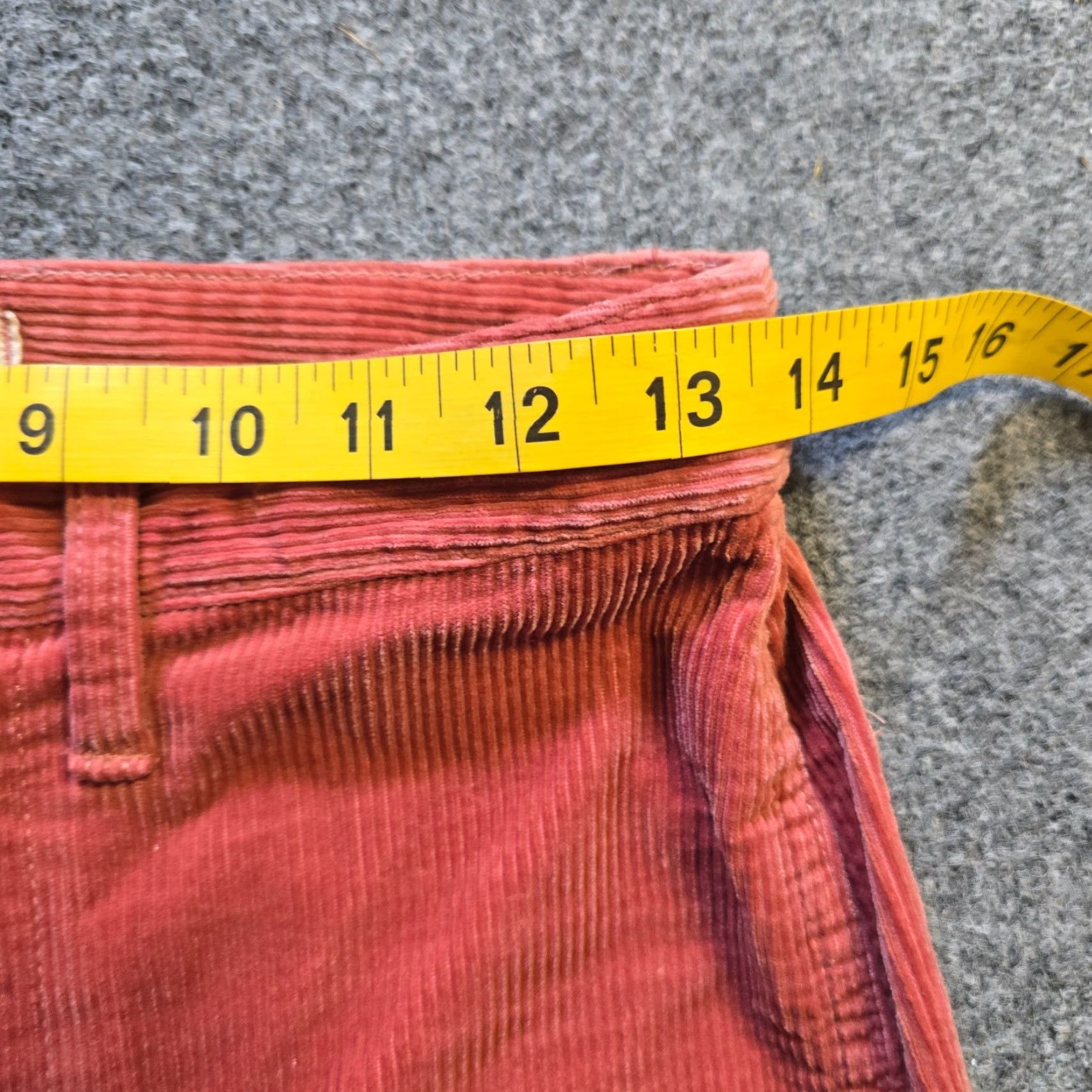 Madewell Madewell Pants Womens Size 25 Orange Corduroy Slim Emett Wide-Leg Crop Casual Size 42" / US 20 - 6 Thumbnail