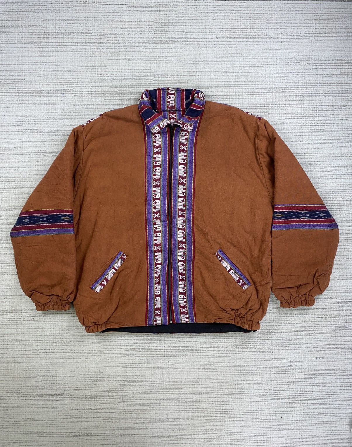 Designer × Japanese Brand Vintage Navajo Chimayo Native Style Reversible Jacket Size US L / EU 52-54 / 3 - 1 Thumbnail