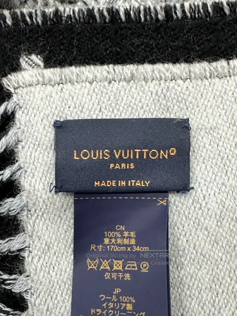 Louis Vuitton Louis Vuitton Black and white double-sided full-printed lo Size ONE SIZE - 4 Thumbnail