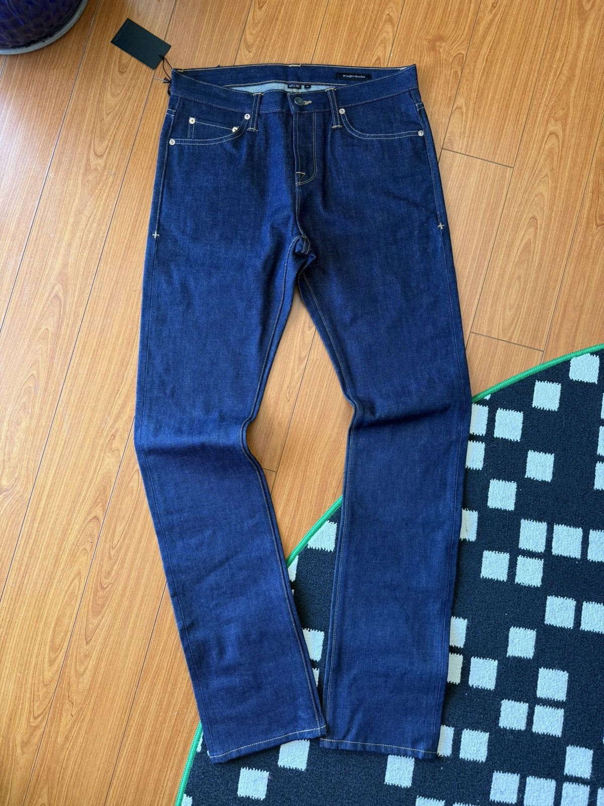 Wings + Horns Cone mills slim fit denim Size US 30 / EU 46 - 2 Thumbnail