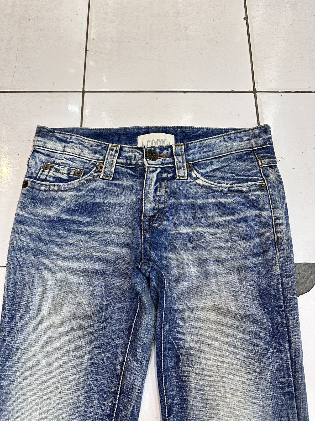 Tornado Mart 2000s Distressed Cook Studded Flare Jeans Y2K Goa Lgb Style Size US 30 / EU 46 - 3 Thumbnail