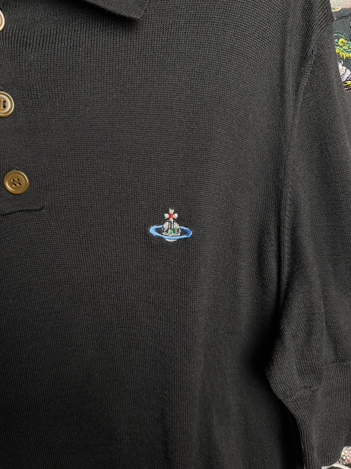 Vivienne Westwood Vintage Vivienne Westwood Polo T-Shirt Luxury Knit Jumper Size US L / EU 52-54 / 3 - 4 Thumbnail