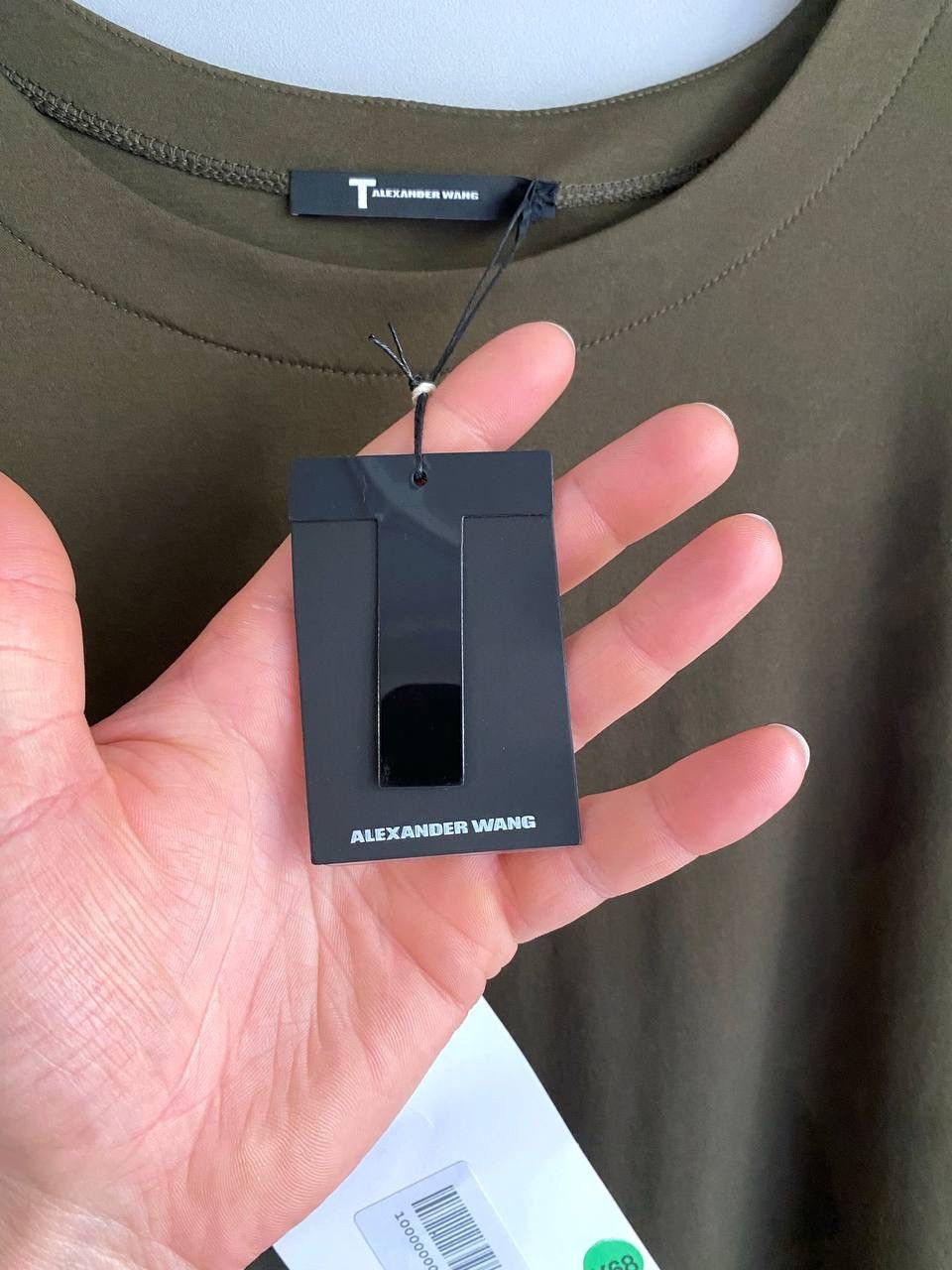 Alexander Wang Alexander Wang T Men's Army Olive Long Sleeve T-Shirt Size L Size US L / EU 52-54 / 3 - 12 Thumbnail