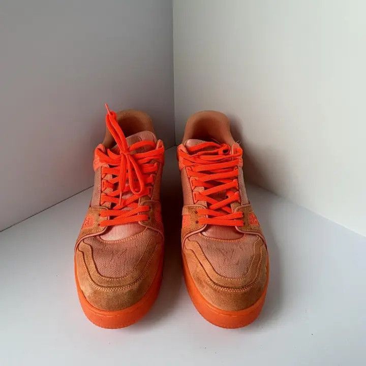 Louis Vuitton Virgil Abloh x Louis Vuitton Orange Trainer Sneakers -2508 Size US 8 / EU 41 - 2 Thumbnail