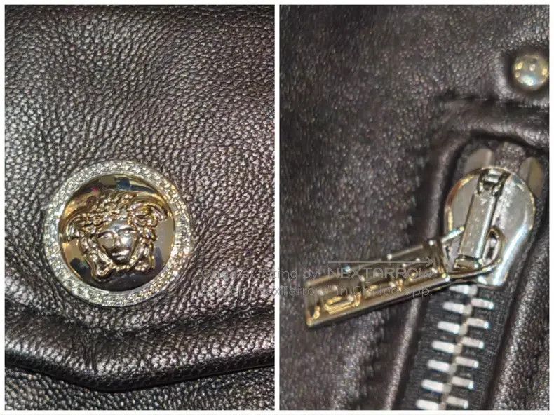 Versace Versace Men's motorcycle leather jacket Size US XXL / EU 58 / 5 - 7 Thumbnail