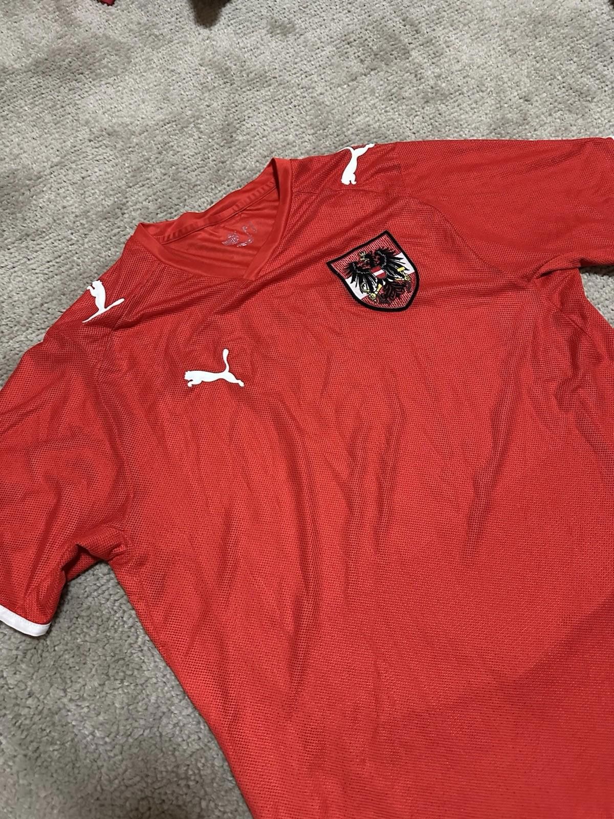 Puma Puma Austria 2008/2010 Home Football Shirt Soccer Jersey M Size US M / EU 48-50 / 2 - 3 Thumbnail