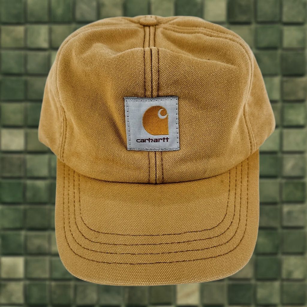 Carhartt VINTAGE Carhartt Duck Canvas Insulated Flap Hat USA Made Workwear 80s S Mens Brown Size ONE SIZE - 1 Thumbnail
