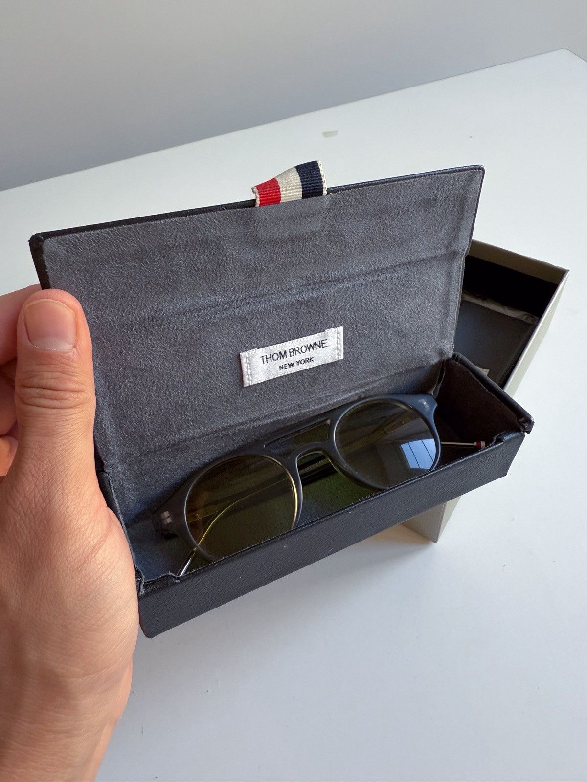 Thom Browne THOM BROWNE TB-300 C SUNGLASSES OLIVE GREEN TINT OS *RARE* Size ONE SIZE - 13 Thumbnail