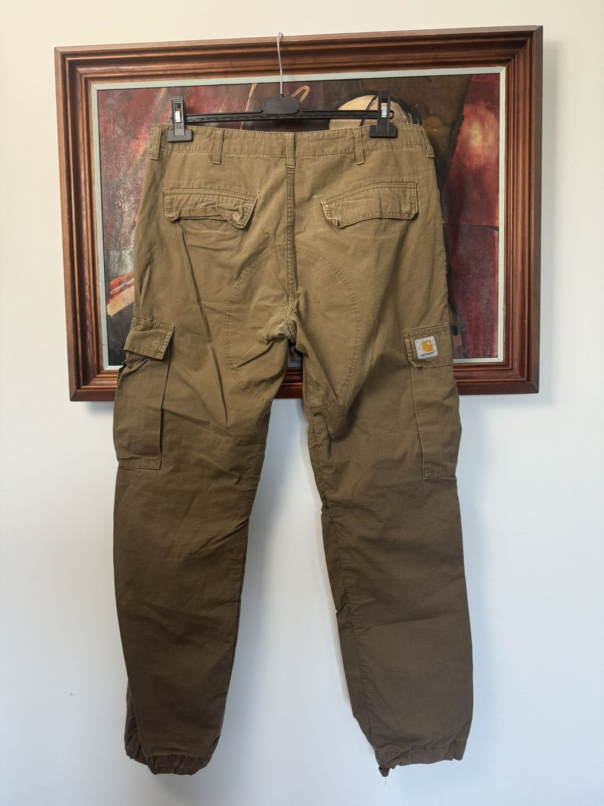 Carhartt Carhartt Regular Cargo Pant Beige Vintage Workwear Rare Hype Size US 34 / EU 50 - 1 Thumbnail