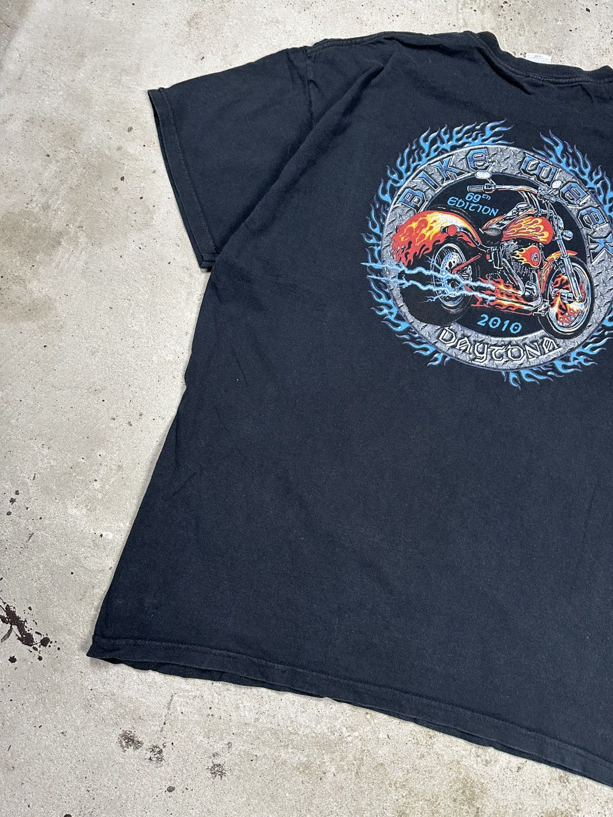 Harley Davidson Vintage Bike Week Daytona Beach Harley Moto Print T Shirt Size US XXL / EU 58 / 5 - 11 Thumbnail