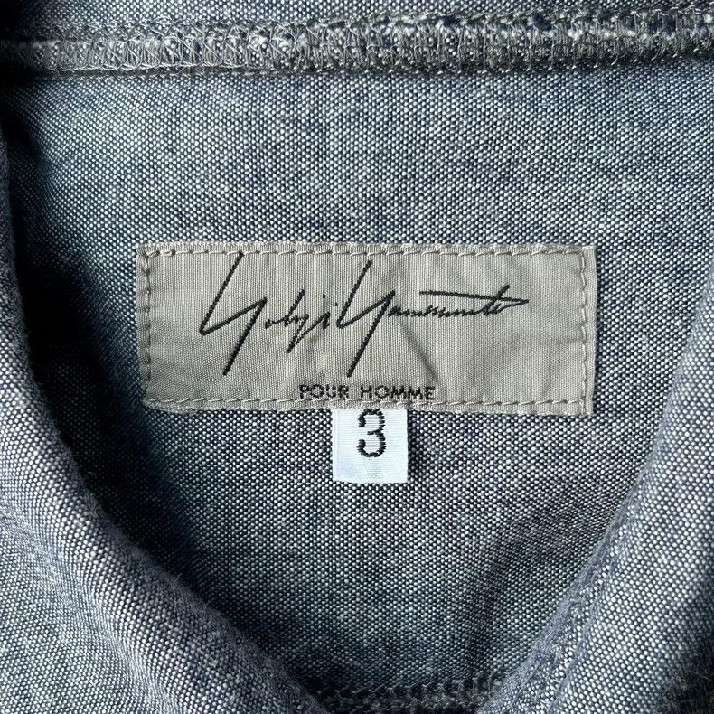 Yohji Yamamoto Yohji Yamamoto 12ss open line denim short sleeve shirt Size US L / EU 52-54 / 3 - 5 Thumbnail