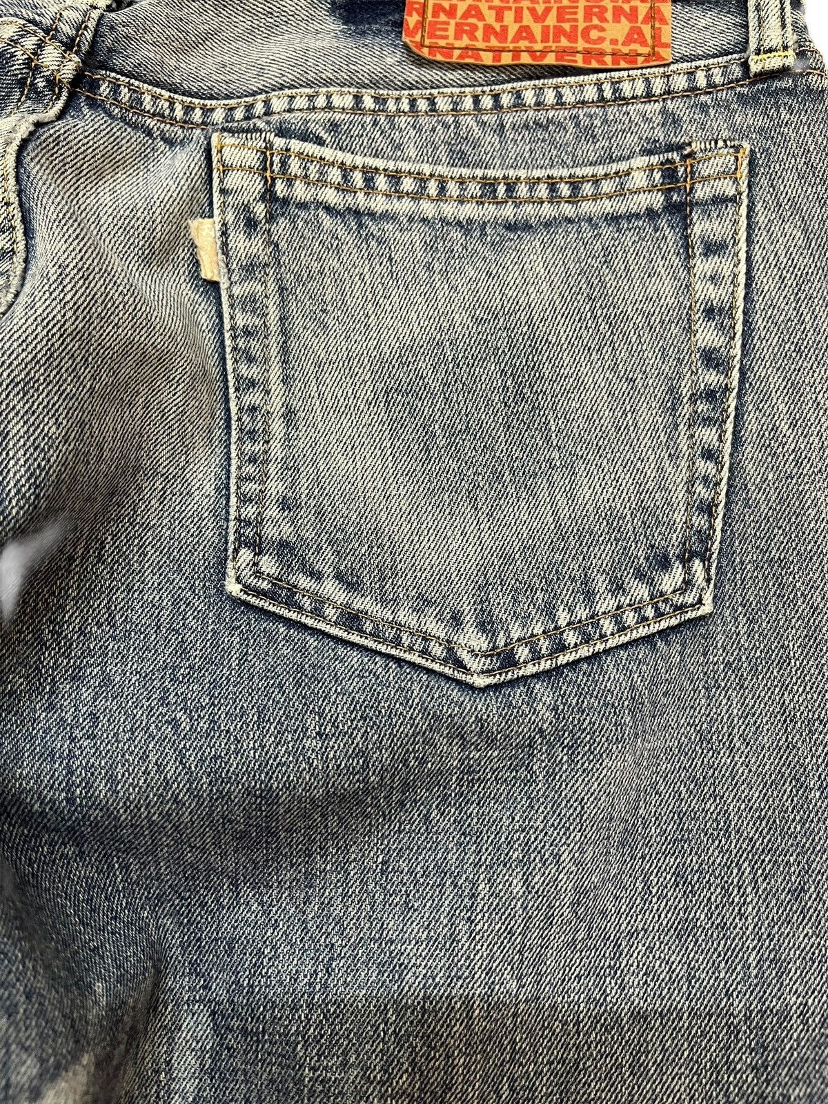 Hysteric Glamour Vintage RNATIVE Acid Wash Grunge Distressed Denim Size US 33 - 7 Thumbnail