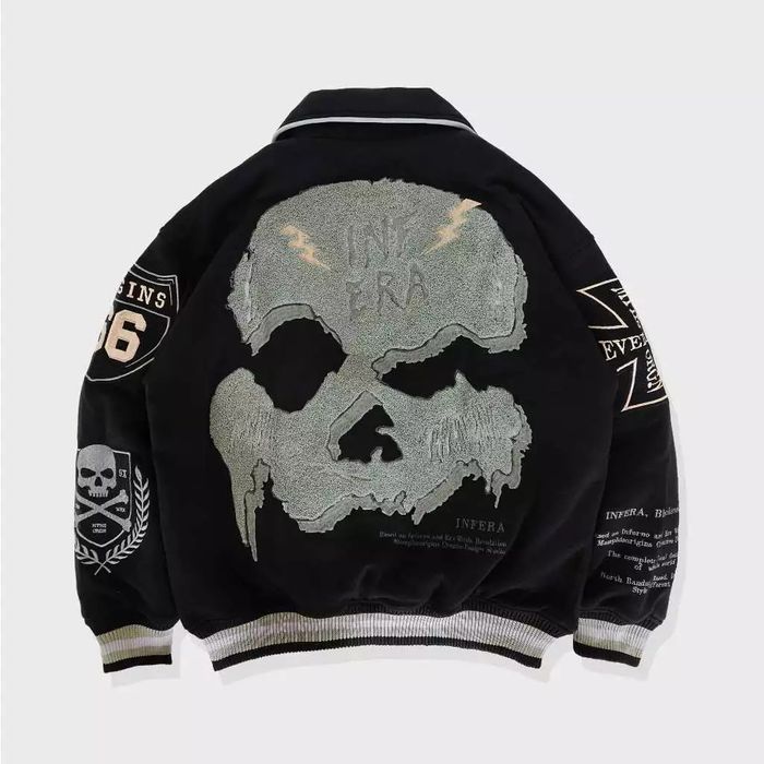 Varsity Limited varsity jacket infera big art full embroidery | Grailed