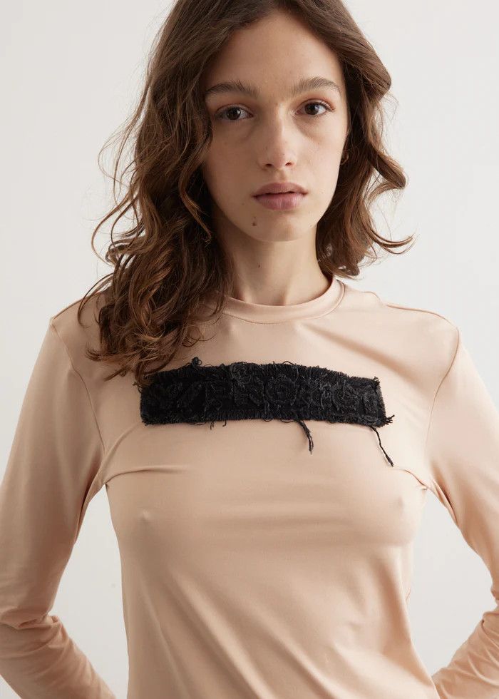 Y/Project Beige Second Skin Long Sleeve Top Size L / US 10 / IT 46 - 5 Thumbnail