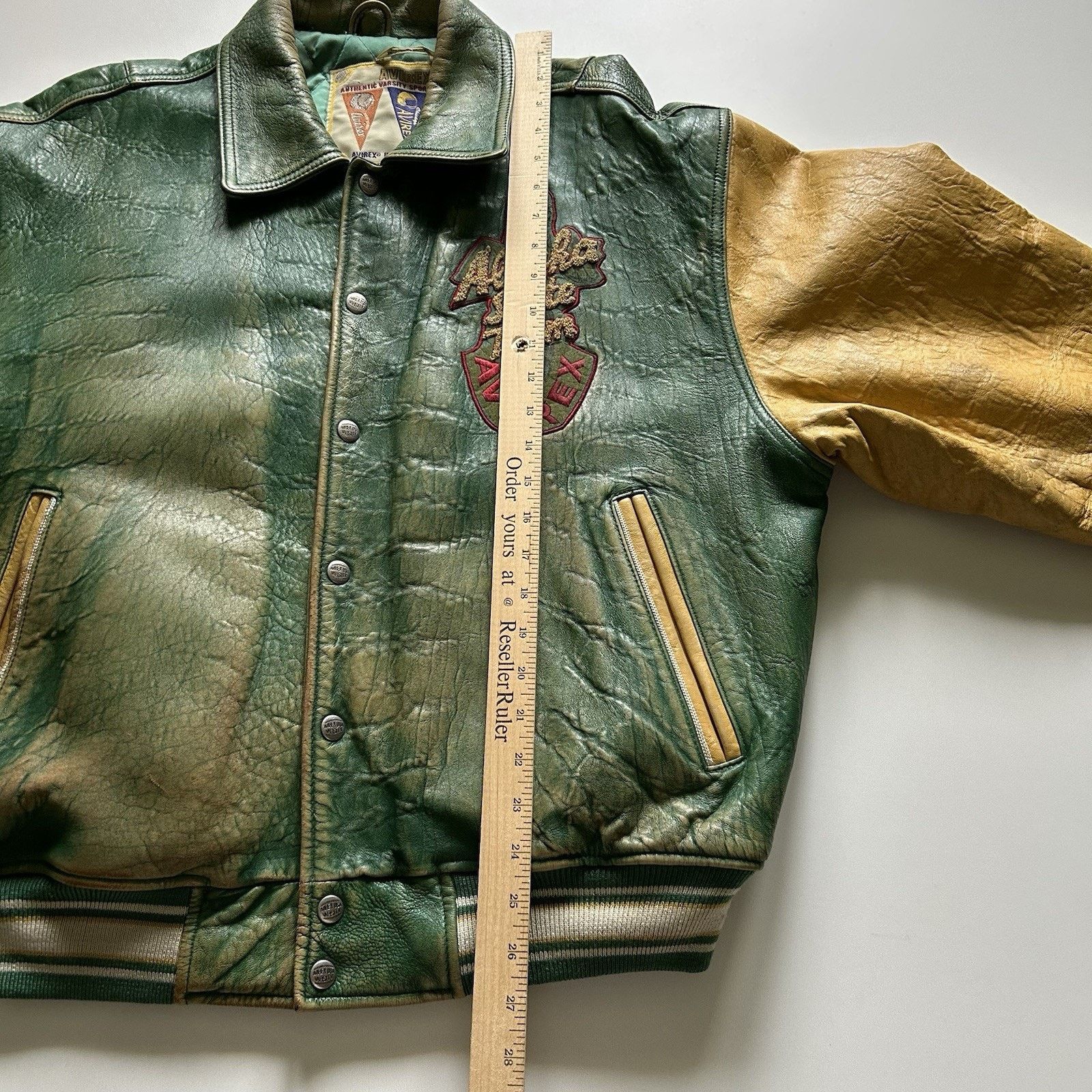 Avirex × Vintage Vintage 90s Avirex Alaskan Wild Bears Leather Jacket Large Size US L / EU 52-54 / 3 - 7 Thumbnail