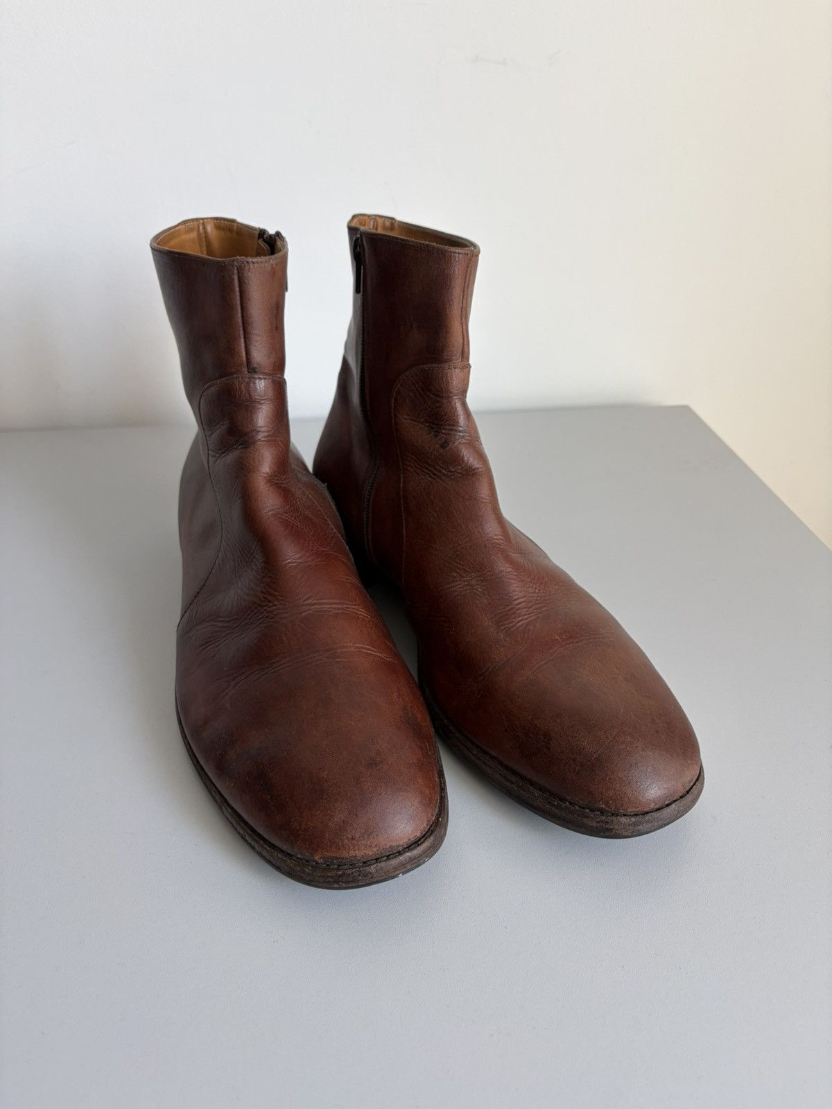 Maison Margiela Martin Margiela AW04 22 lookbook side zip riding boots Size US 14 / EU 47 - 7 Thumbnail