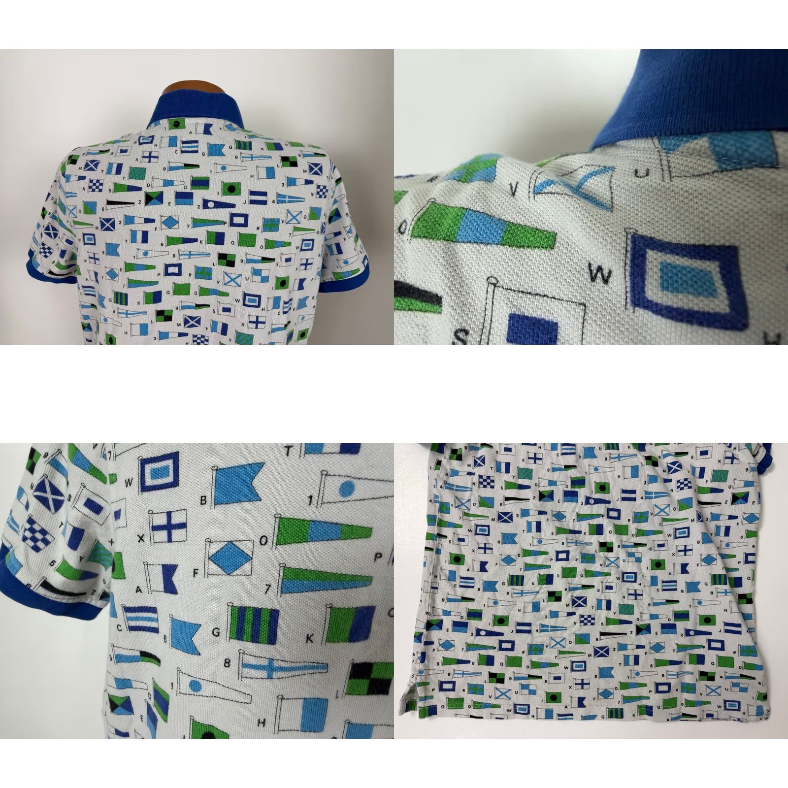 Brooks Brothers Brooks Brothers Polo Shirt Men L Slim Fit Nautical Flags Pique Cotton White Polo Shirt Nautical Brooks Brothers Mens L Slim Fit Size US L / EU 52-54 / 3 - 8 Thumbnail