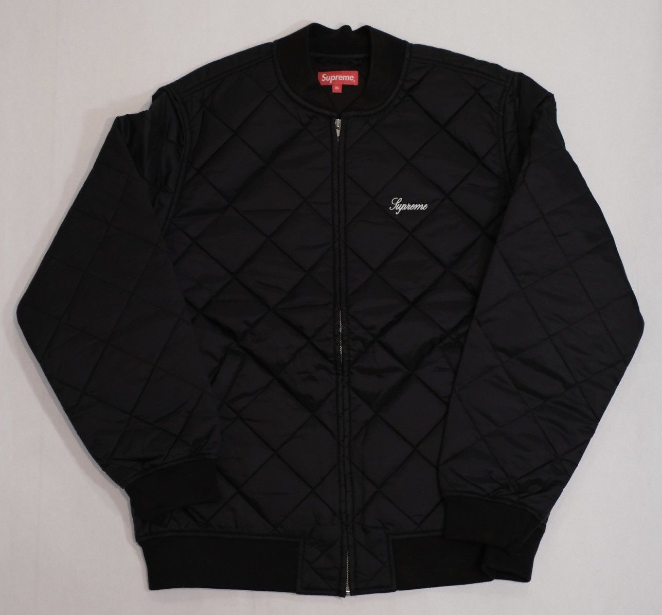 supreme 中綿ジャケット 背中 ラメ FUCK  EM ALL ロゴ M Supreme Fuck Em All Jacket | Grailed