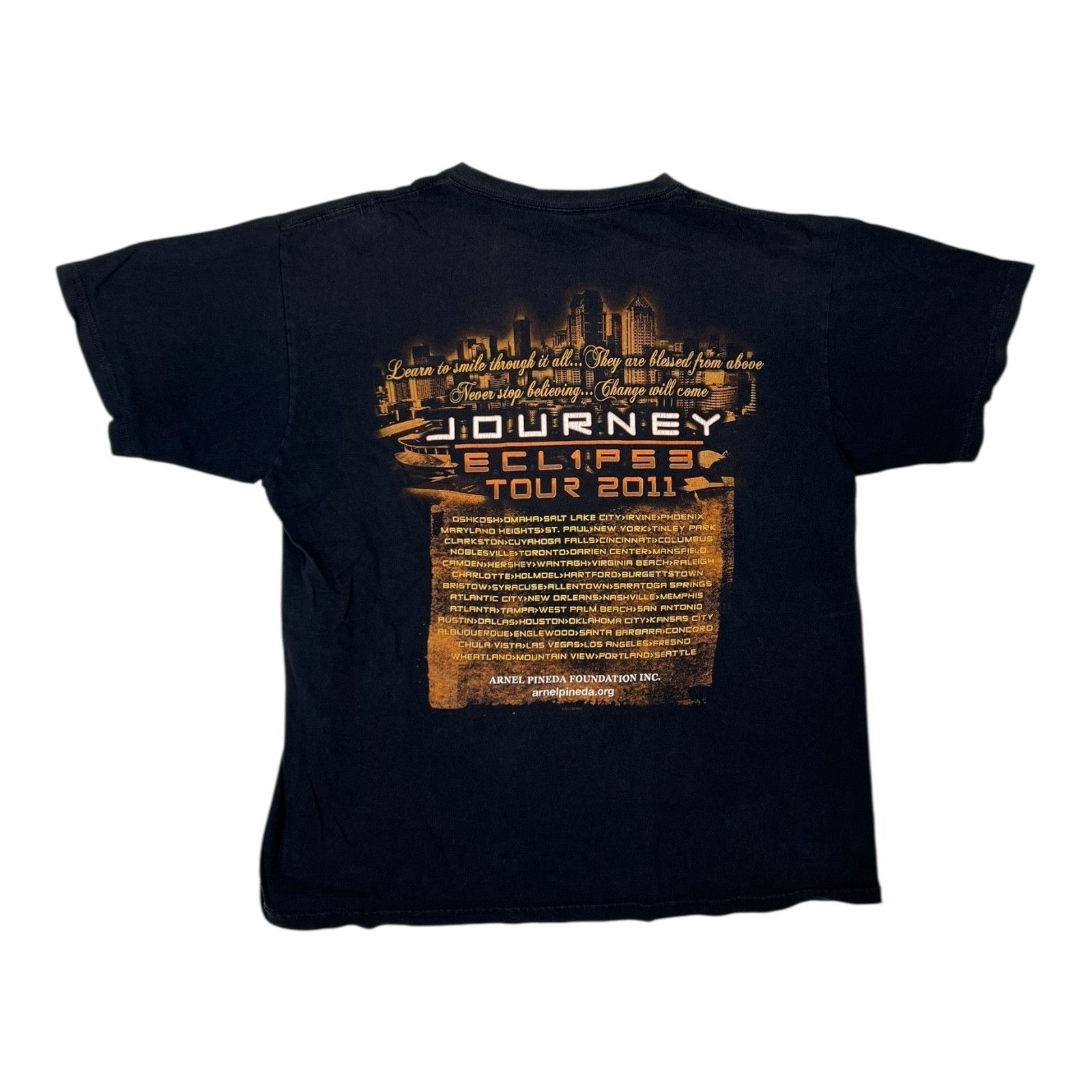 Anvil Vintage Journey Shirt Eclipse City Of Hope Tour 2011 Size La Size US L / EU 52-54 / 3 - 3 Thumbnail