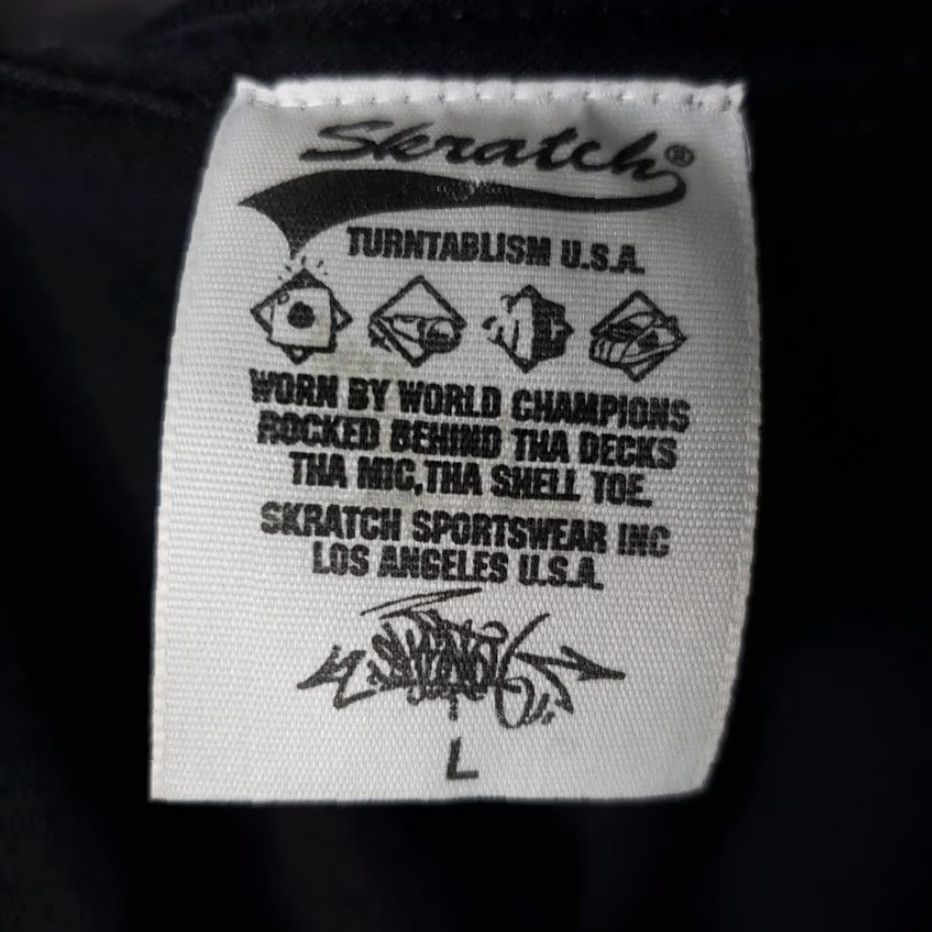 Vintage DJ Turntable Skratch T Shirt Mens Large Black USA Made Turntablism Graphic Tee Size US L / EU 52-54 / 3 - 4 Thumbnail