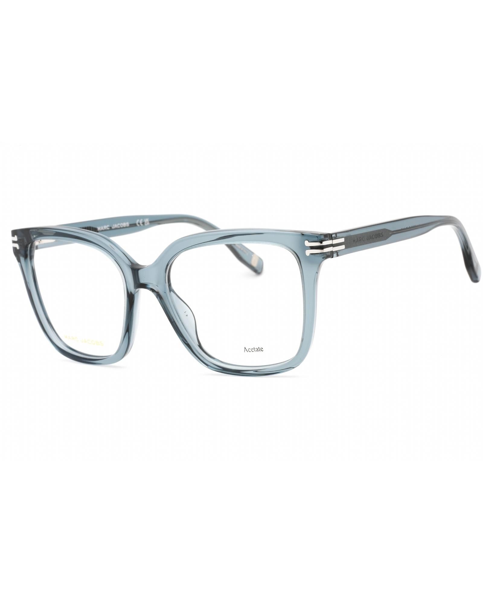 image of Marc Jacobs Mj 1038 Eyeglasses Blue/clear Demo Lens, Women's