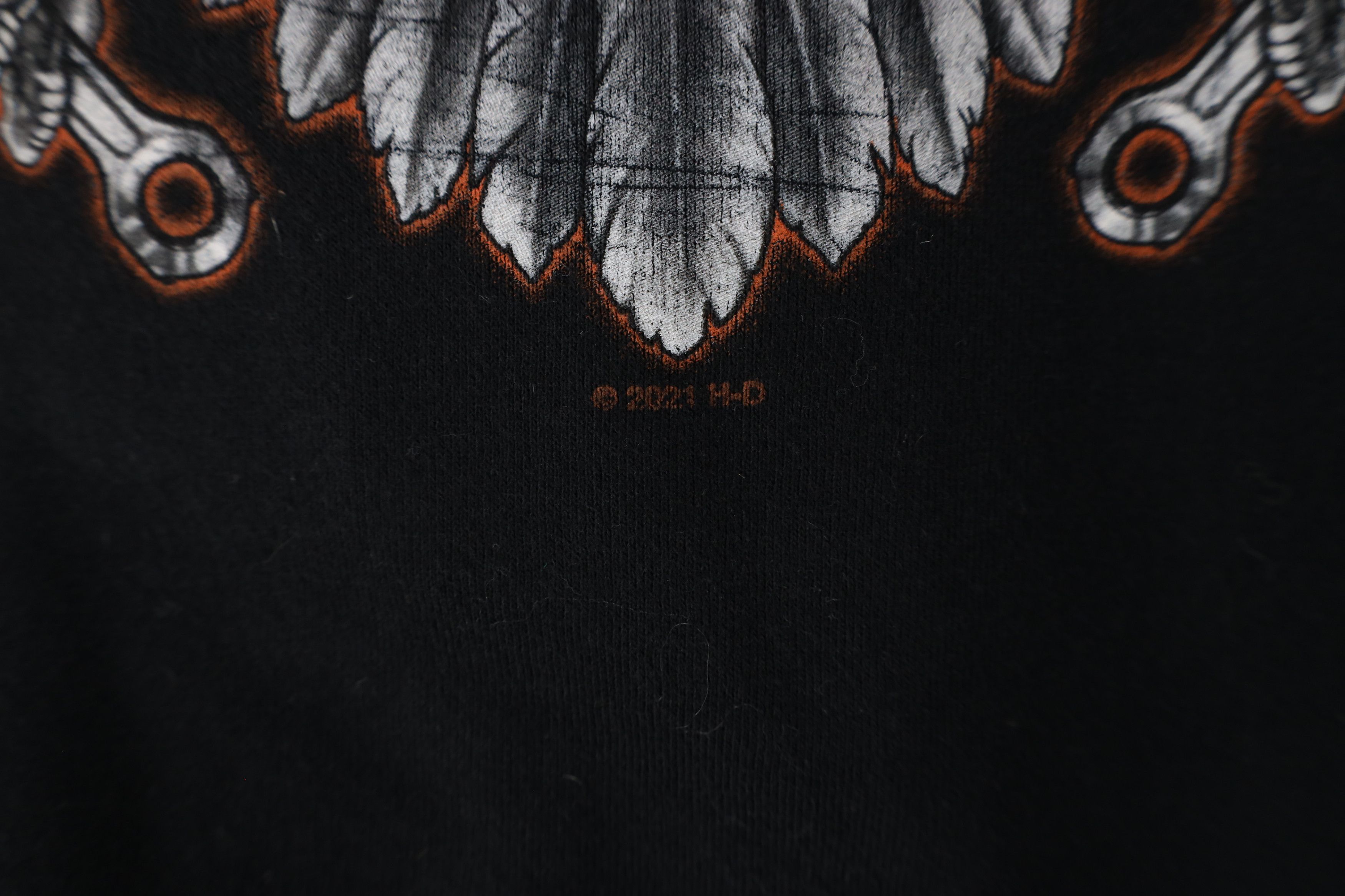 Harley Davidson × Vintage Y2K Harley Davidson Out Eagle Half Zip Pullover Sweatshirt Size XL / US 12-14 / IT 48-50 - 9 Thumbnail