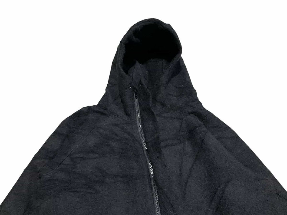 Japanese Brand × Yohji Yamamoto × gomme 🔥Gomme Homme Wool Asymmetric Diagonal Zipper Ninja Hoodie Size US L / EU 52-54 / 3 - 9 Thumbnail