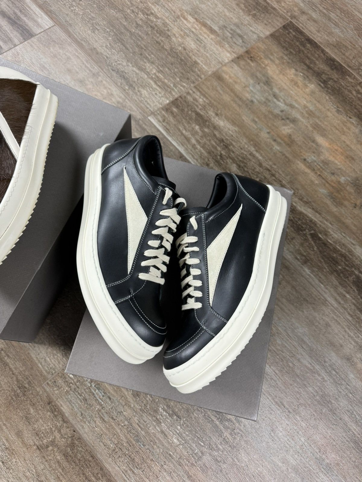 Rick owens vans sneakers 43 レザー Rick Owens NEW MAINLINE LEATHER RICK OWENS VINTAGE VANS