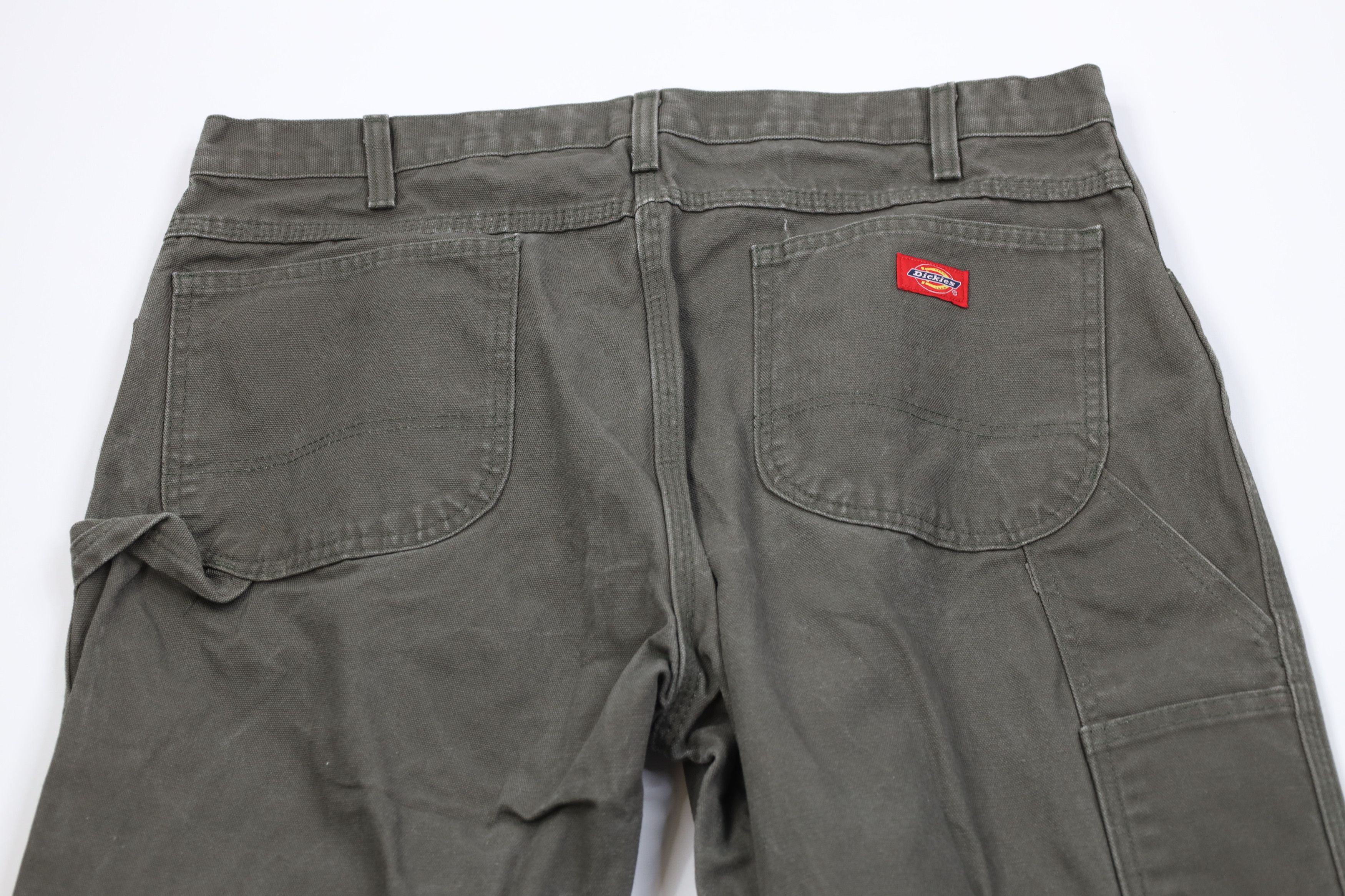 Dickies Vintage Y2K Dickies Wide Leg Canvas Dungaree Pants Green Size US 38 / EU 54 - 9 Thumbnail