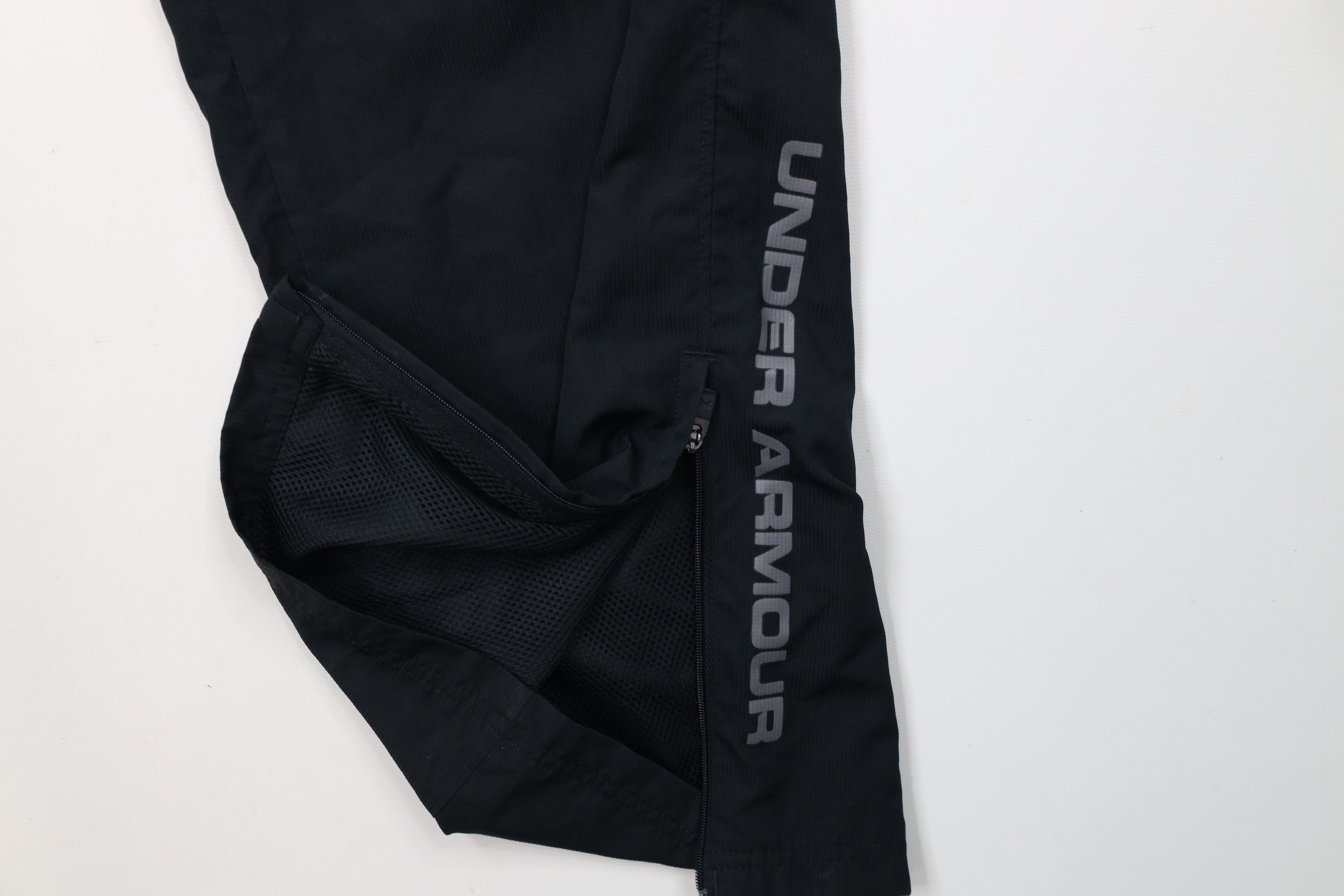 Under Armour × Vintage Under Armour HeatGear Spell Out Lined Wide Leg Pants Black Size US 34 / EU 50 - 5 Thumbnail