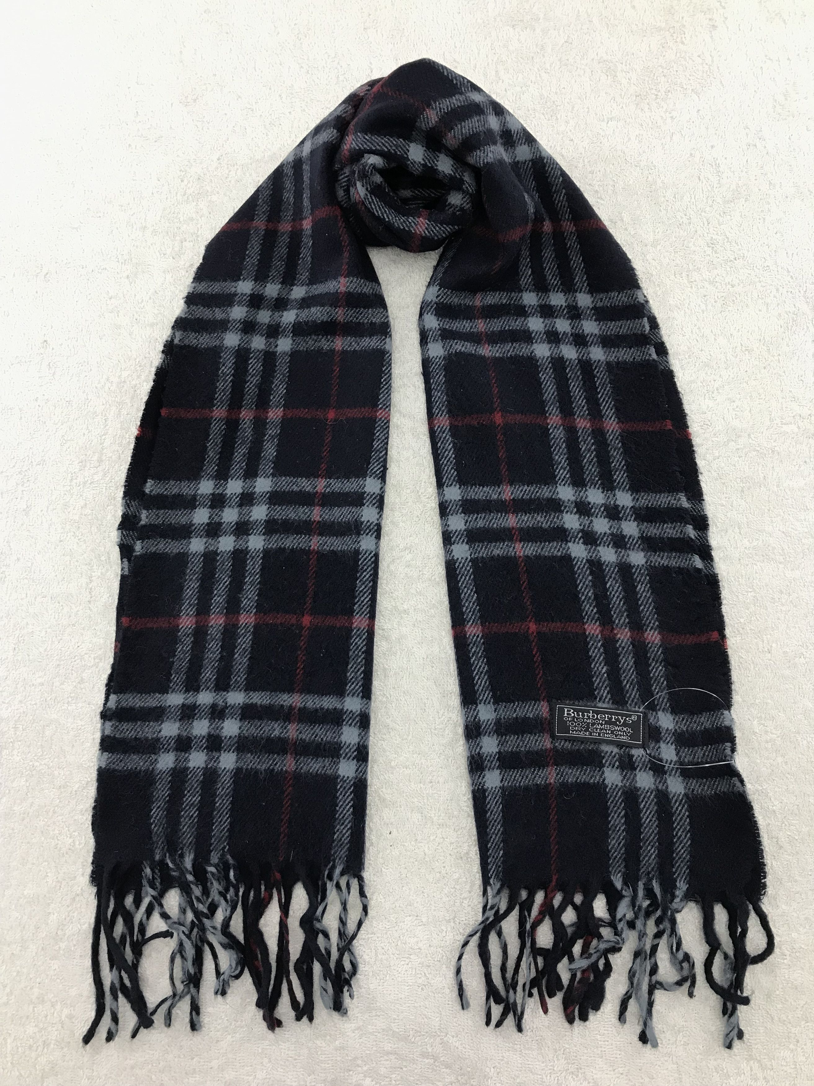 Burberry × Vintage Burberry Scarf / Muffler / Neckwear - WW1052 Size ONE SIZE - 1 Thumbnail