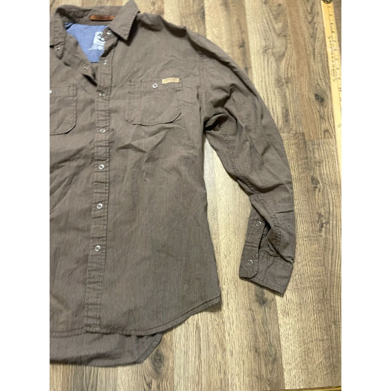 Timberland Timberland Shirt Men's Medium Brown Button-Up Long Sleeve Casual Professional Size US M / EU 48-50 / 2 - 4 Thumbnail