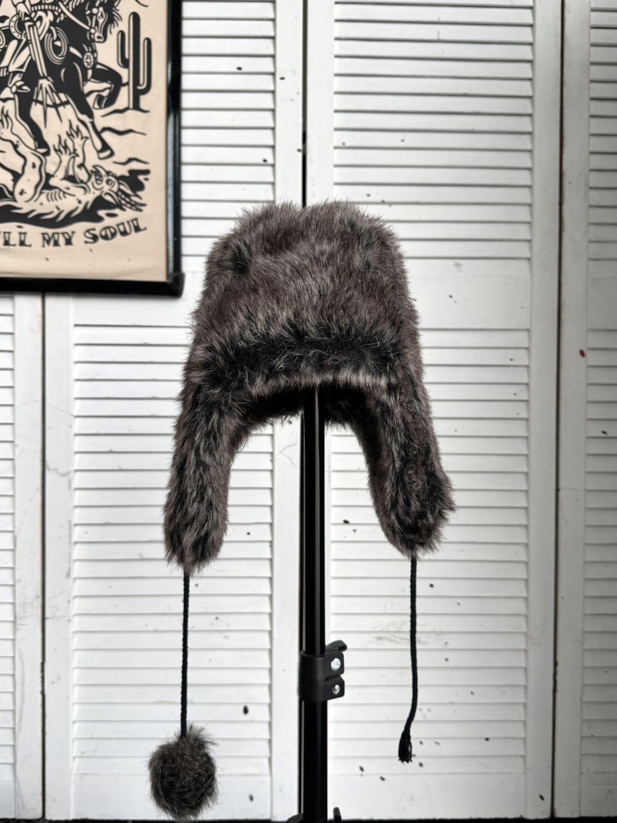 Vintage New Look Faux Fur Trapper Ushanka Brown One Size Size ONE SIZE - 2 Thumbnail
