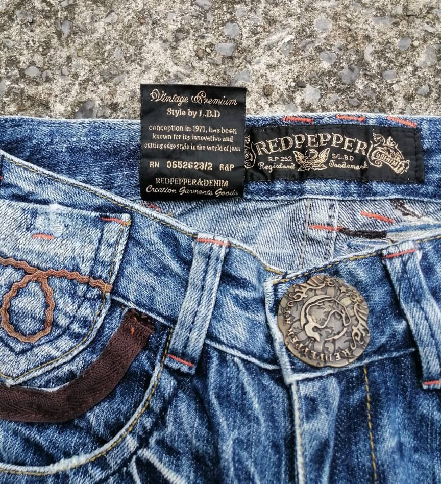 Designer × Japanese Brand Red Pepper Gold Label Style Project Denim Jeans Size 30" / US 8 / IT 44 - 8 Thumbnail