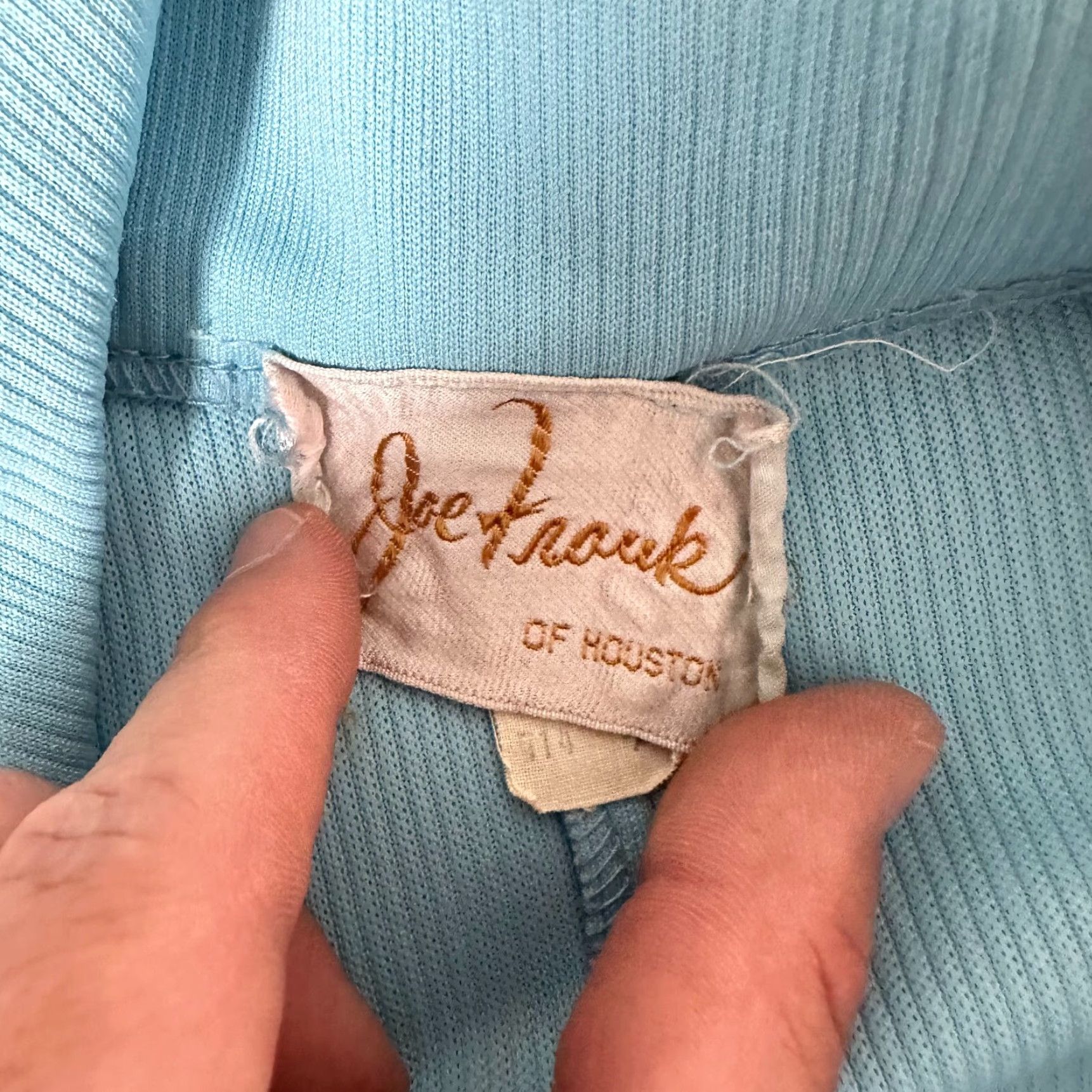 Vintage VINTAGE Joe Frank Jacket Womens 14 Blue Leisure Big Collar 70s Disco Ladies Shirt Size XL / US 12-14 / IT 48-50 - 7 Thumbnail
