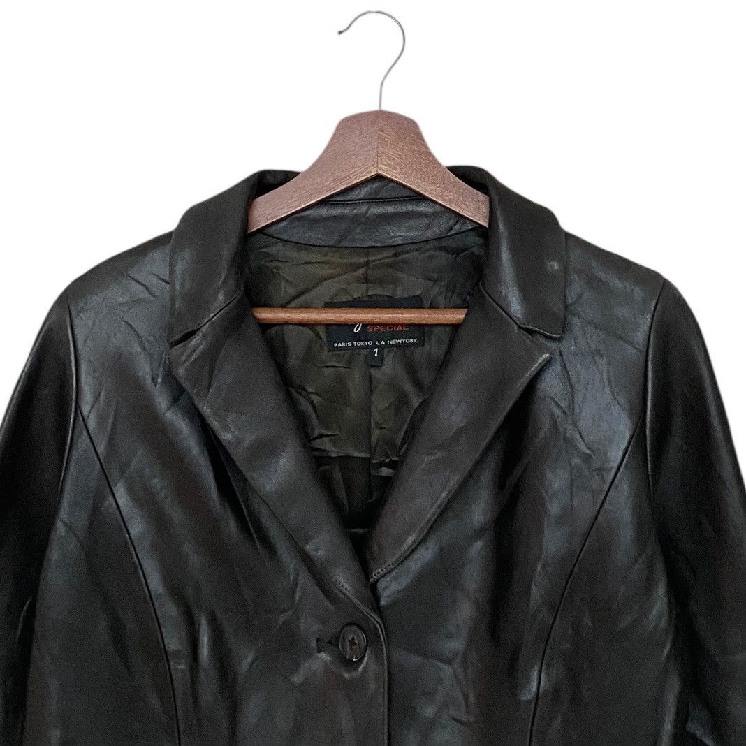 Vintage Brand Agnes B Leather Trench Coat 1990a