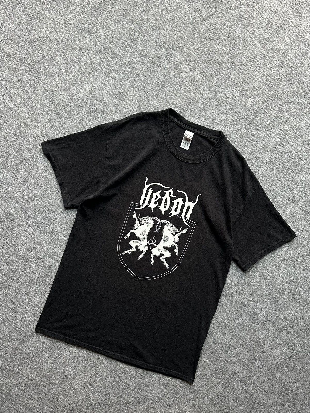 Band Tees × Vintage Vintage T-shirt Death Metal hedon big print Size US M / EU 48-50 / 2 - 1 Thumbnail
