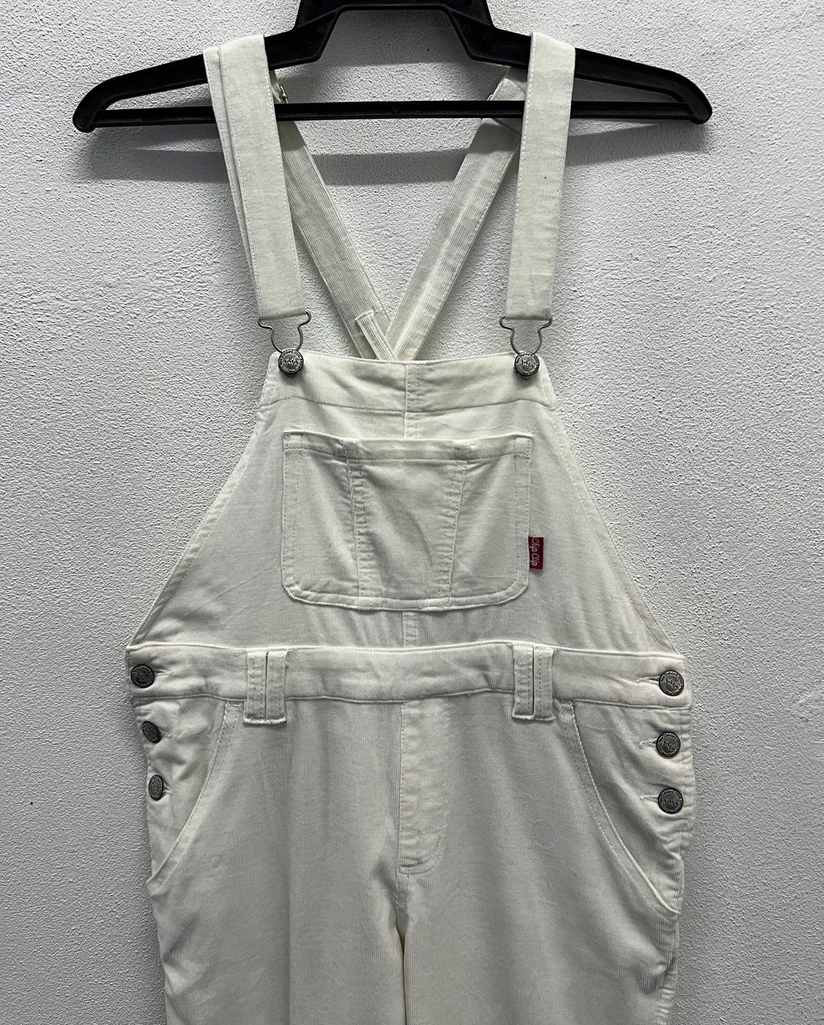 Japanese Brand VINTAGE JAPANESE BRAND CHIP CLIP WHITE OVERALLS Size 33" - 3 Thumbnail