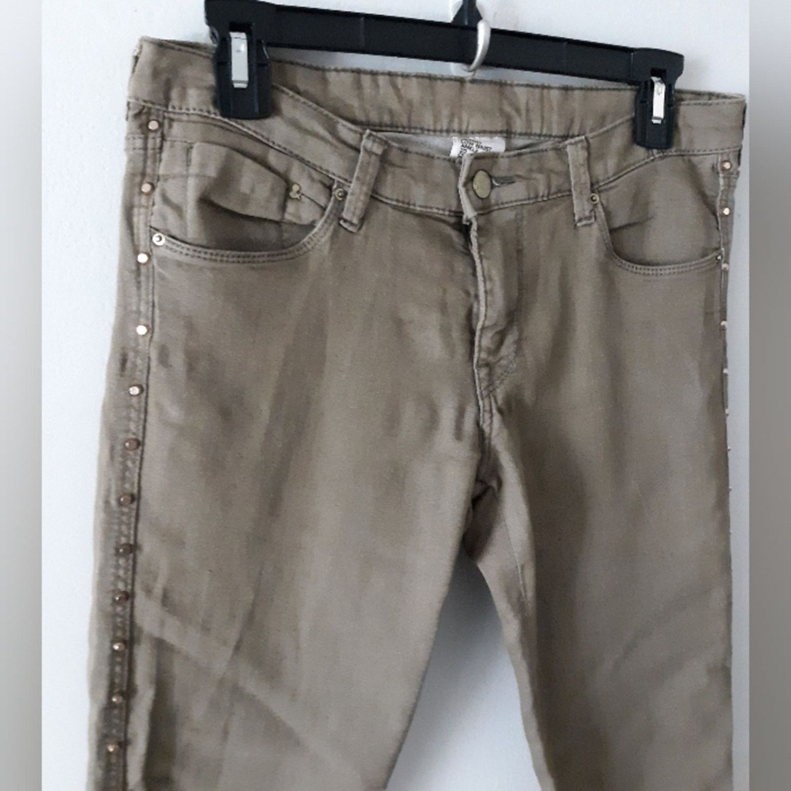 H&M H&M & Denim Studded Low Rise Jeans 30 Size 30" / US 8 / IT 44 - 2 Thumbnail
